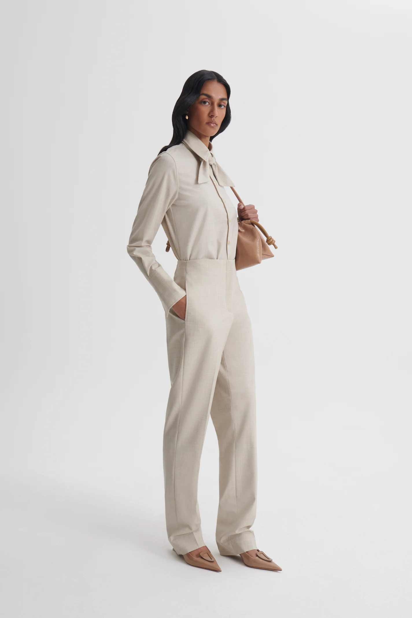PLAID SLIM LEG TROUSER - Image 5