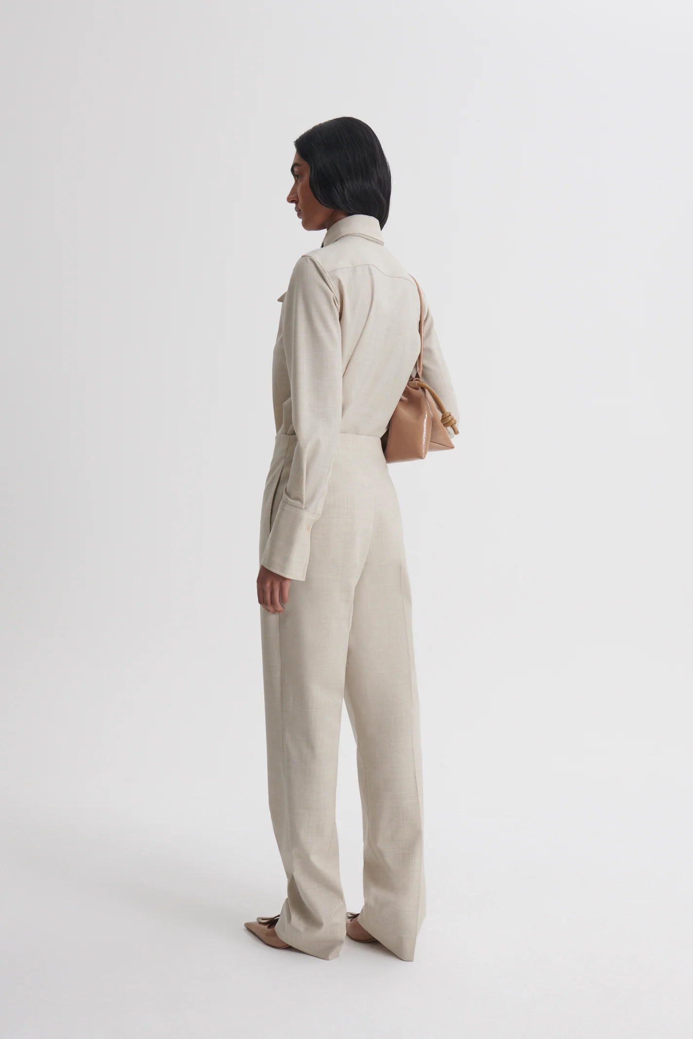 PLAID SLIM LEG TROUSER - Image 6
