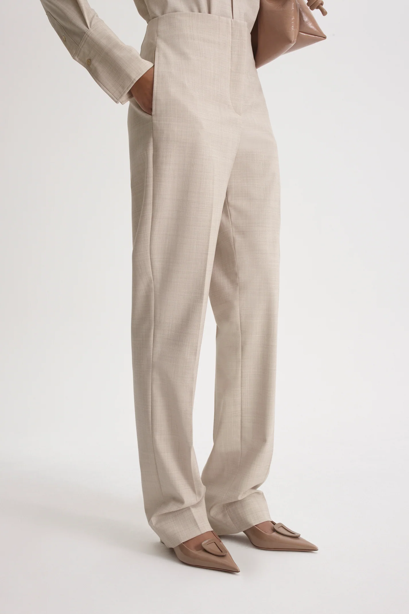 PLAID SLIM LEG TROUSER - Image 7