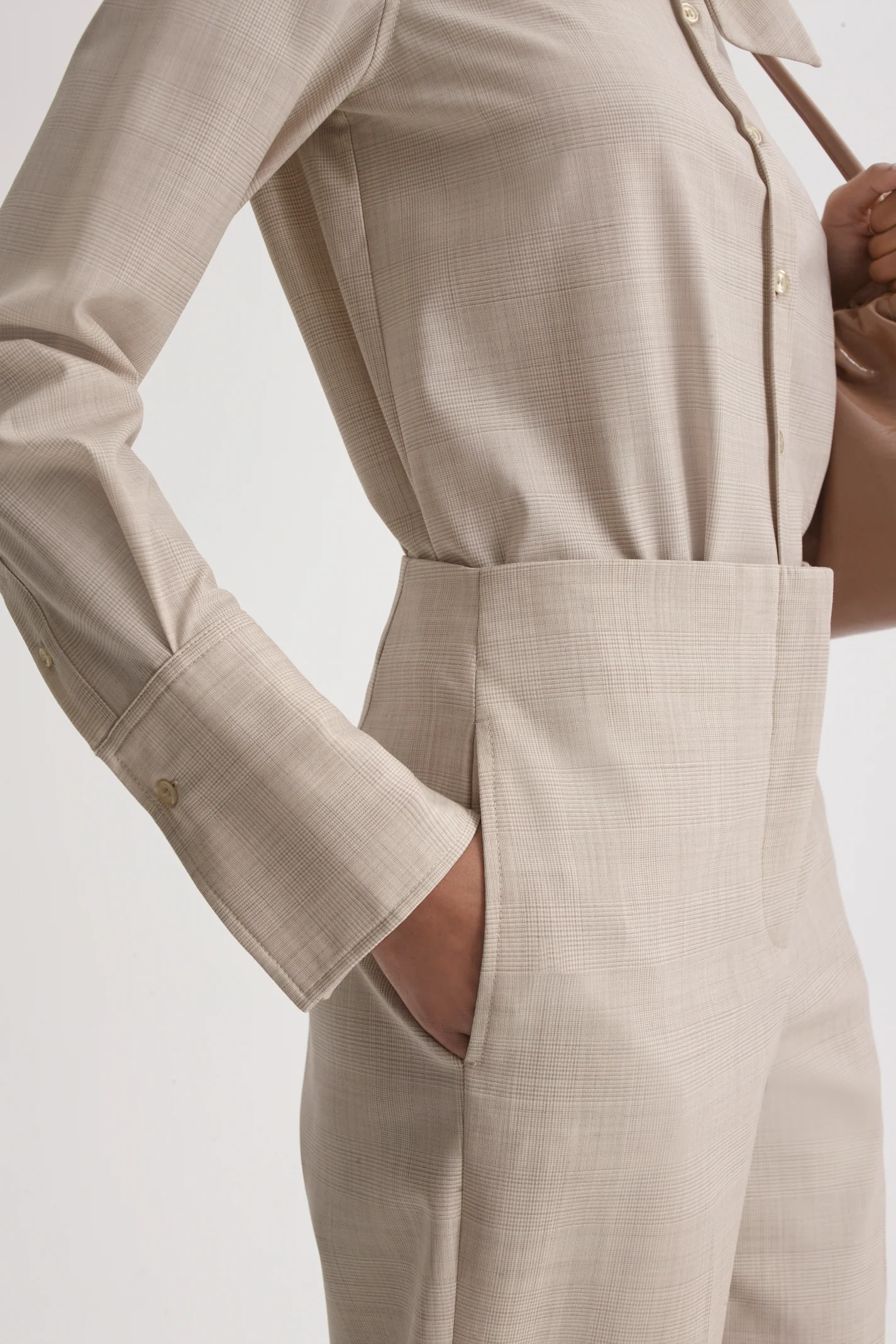 PLAID SLIM LEG TROUSER - Image 8