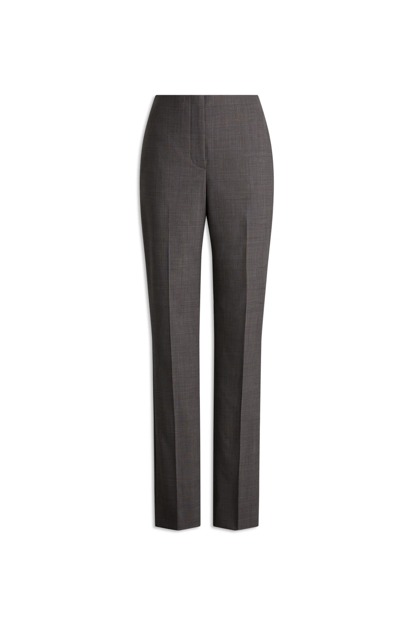 PLAID SLIM LEG TROUSER