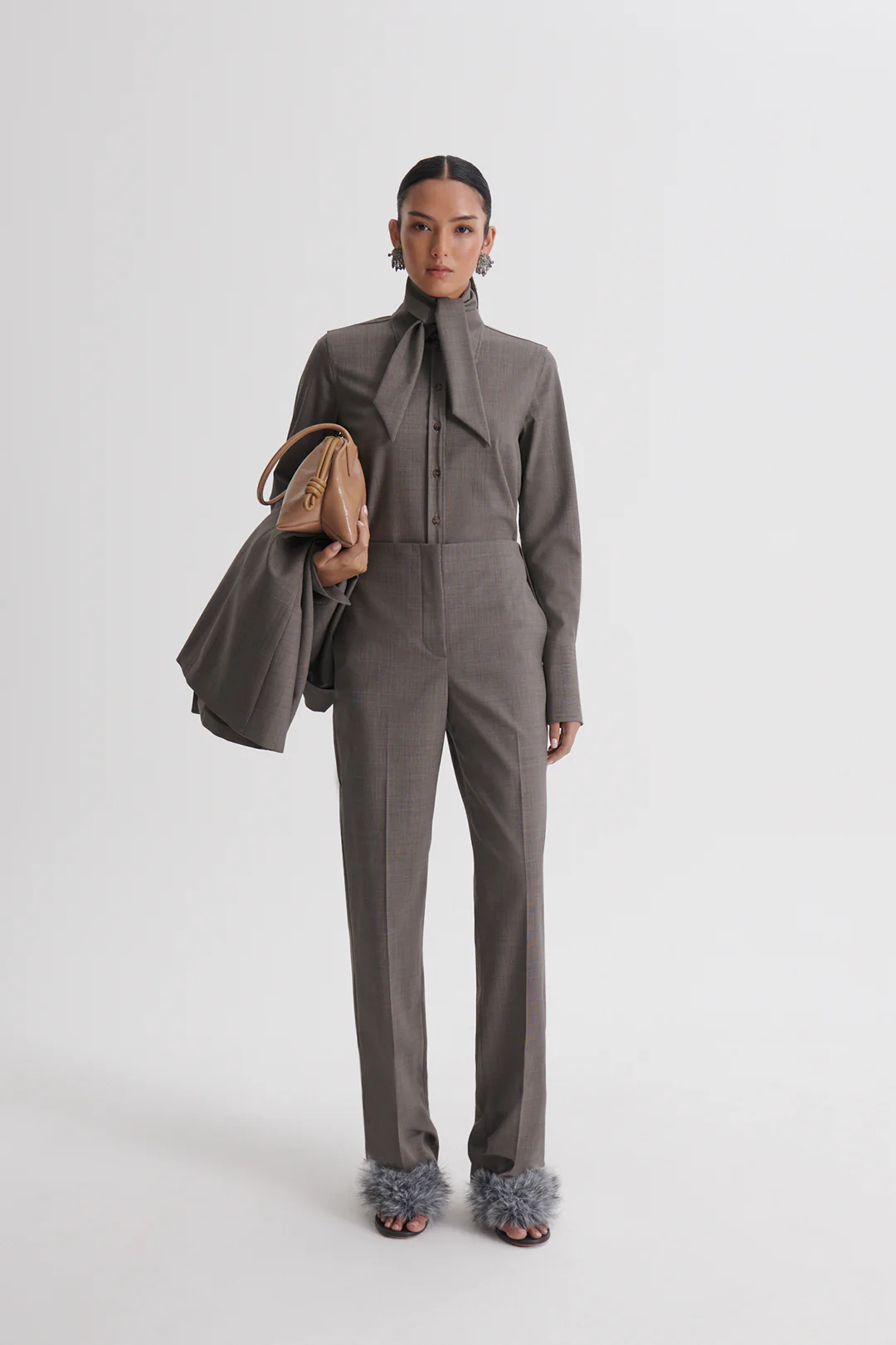 PLAID SLIM LEG TROUSER - Image 4