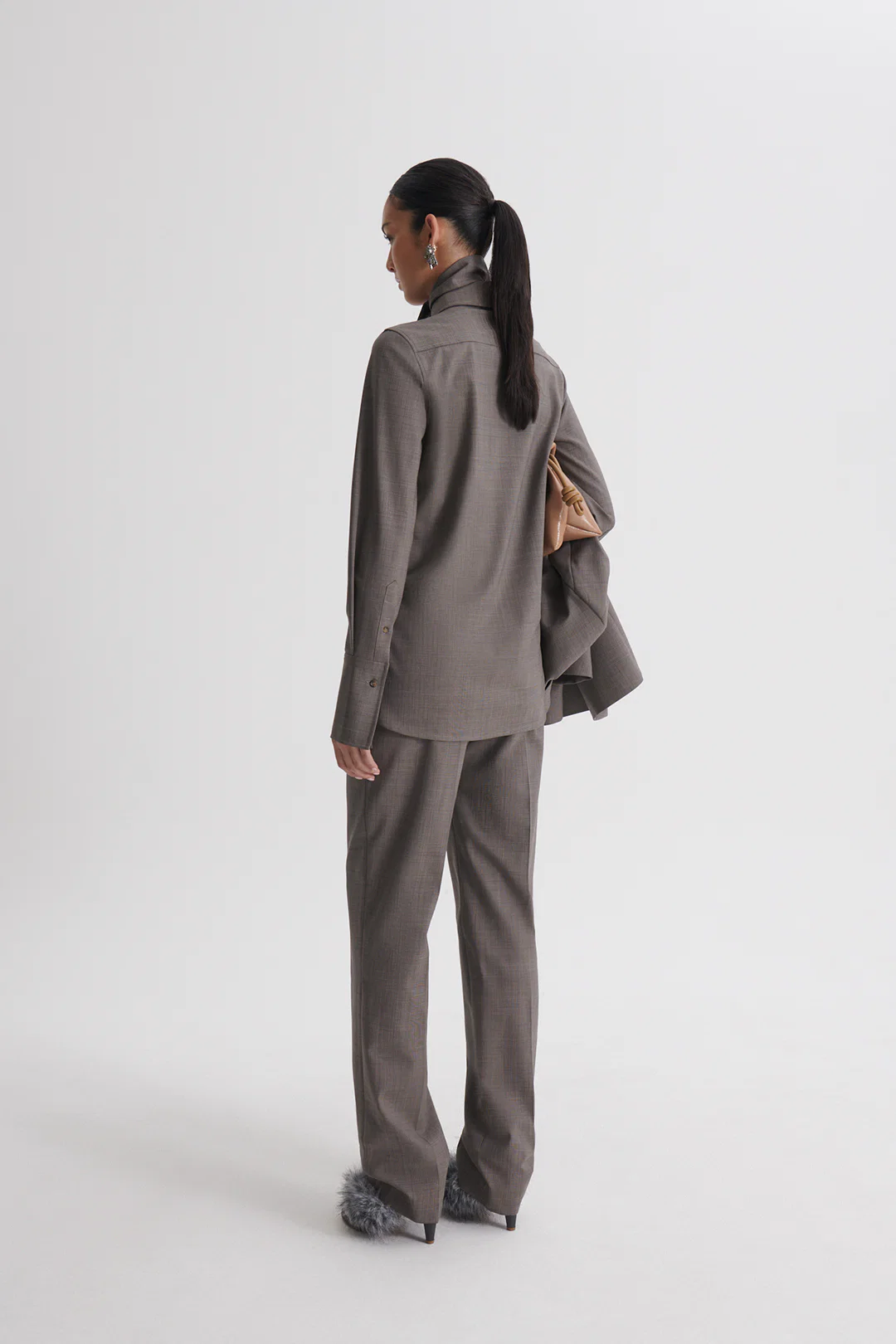 PLAID SLIM LEG TROUSER - Image 6