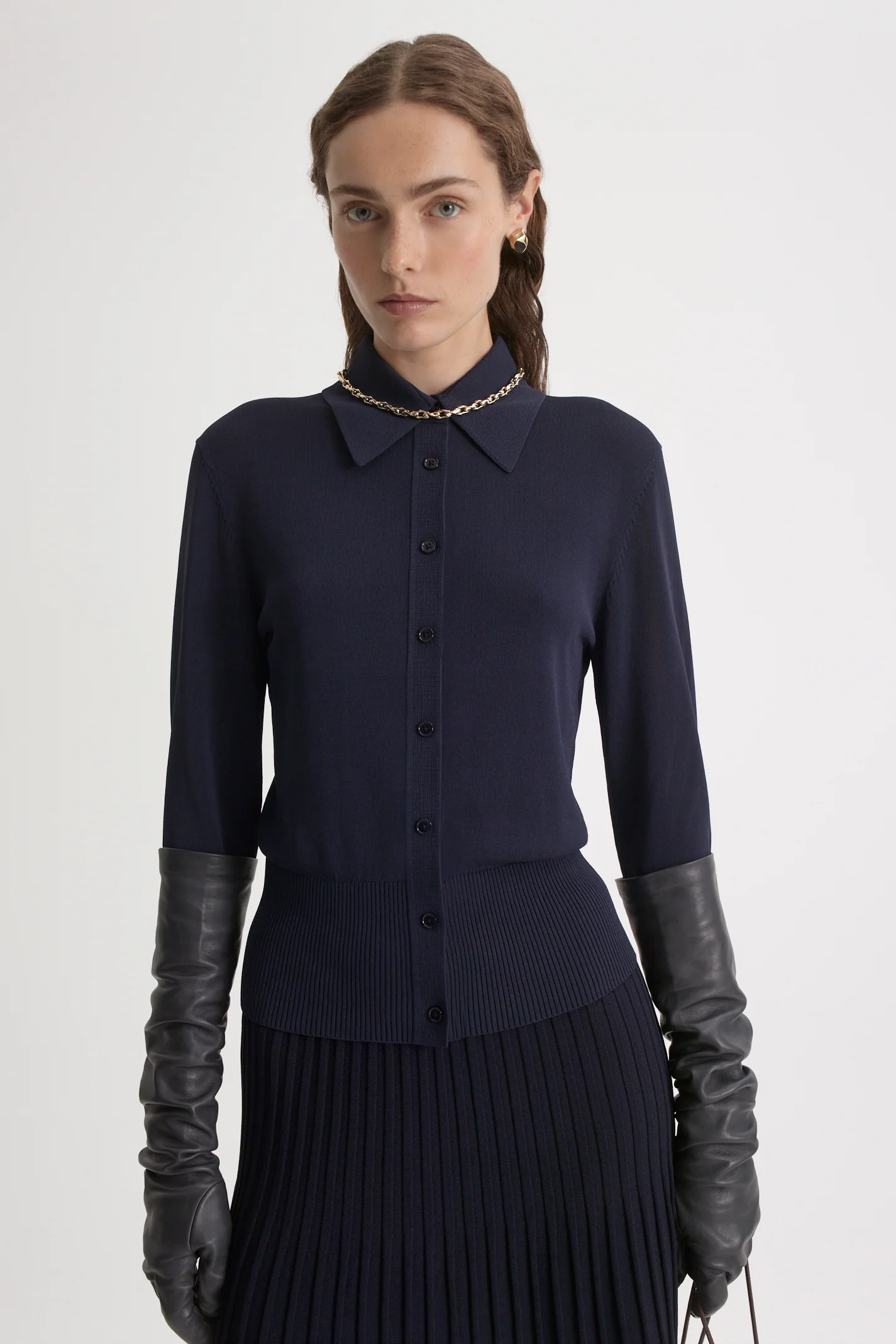 PLEAT SHIRT CARDIGAN - Image 3