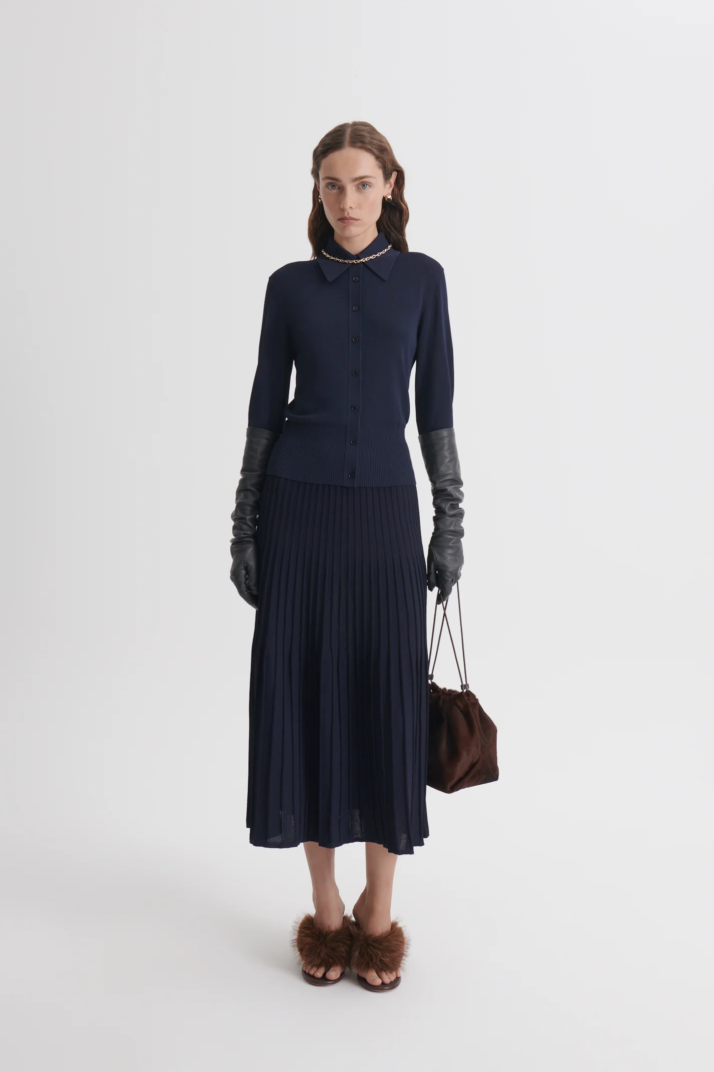 PLEAT SHIRT CARDIGAN - Image 4