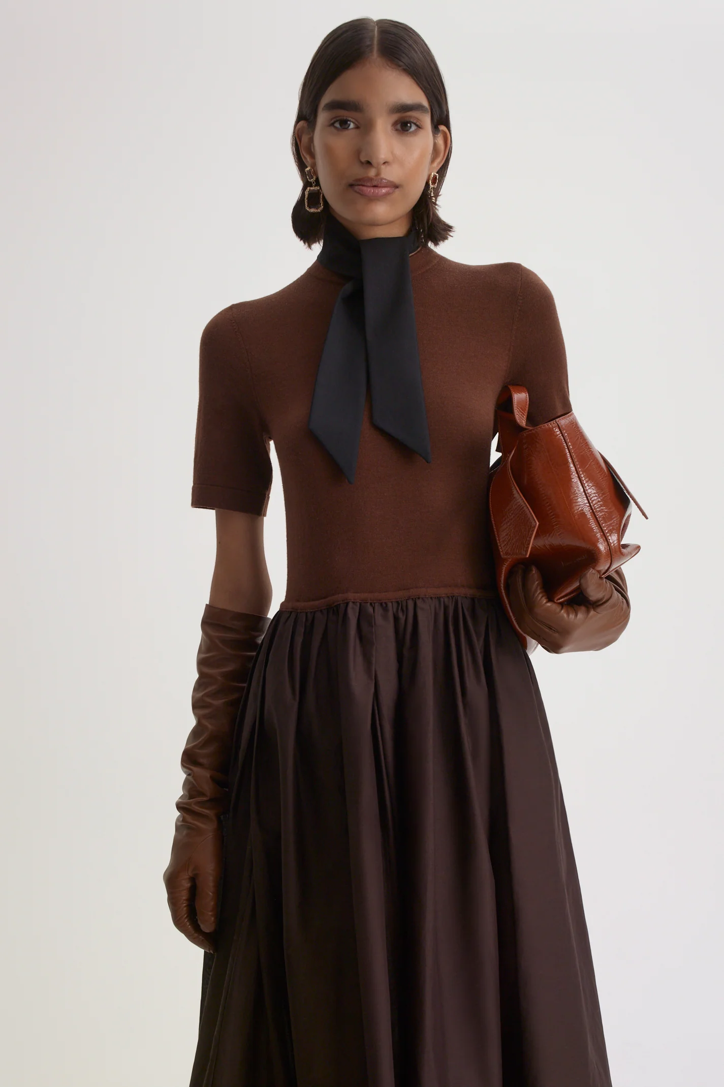 POLISHED VOILE SWEATER DRESS - Image 3