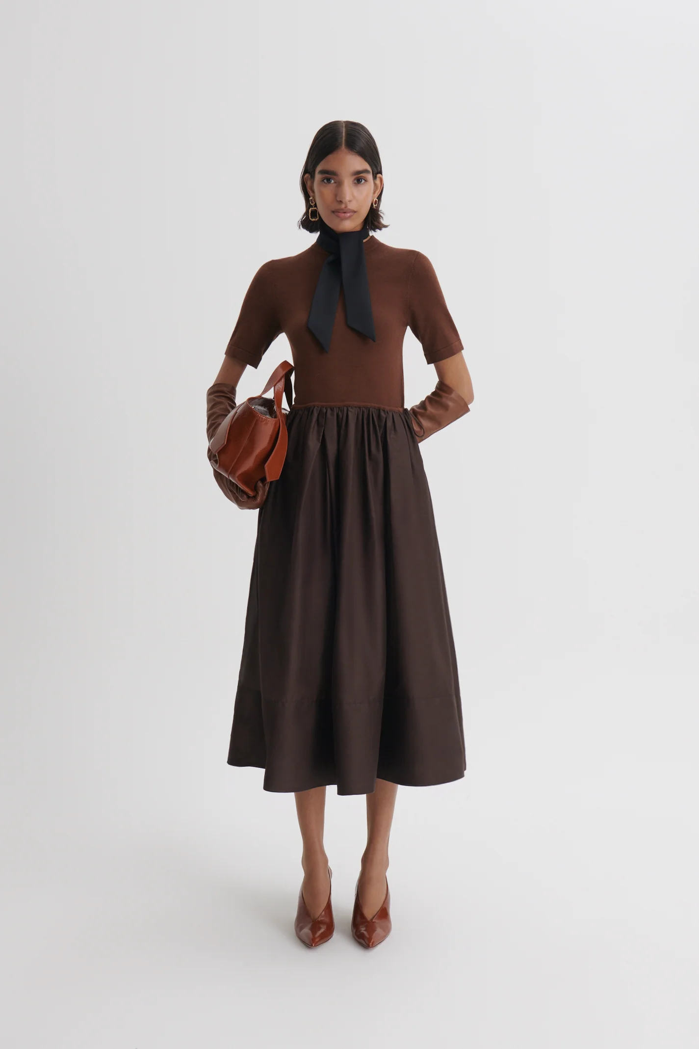 POLISHED VOILE SWEATER DRESS - Image 4