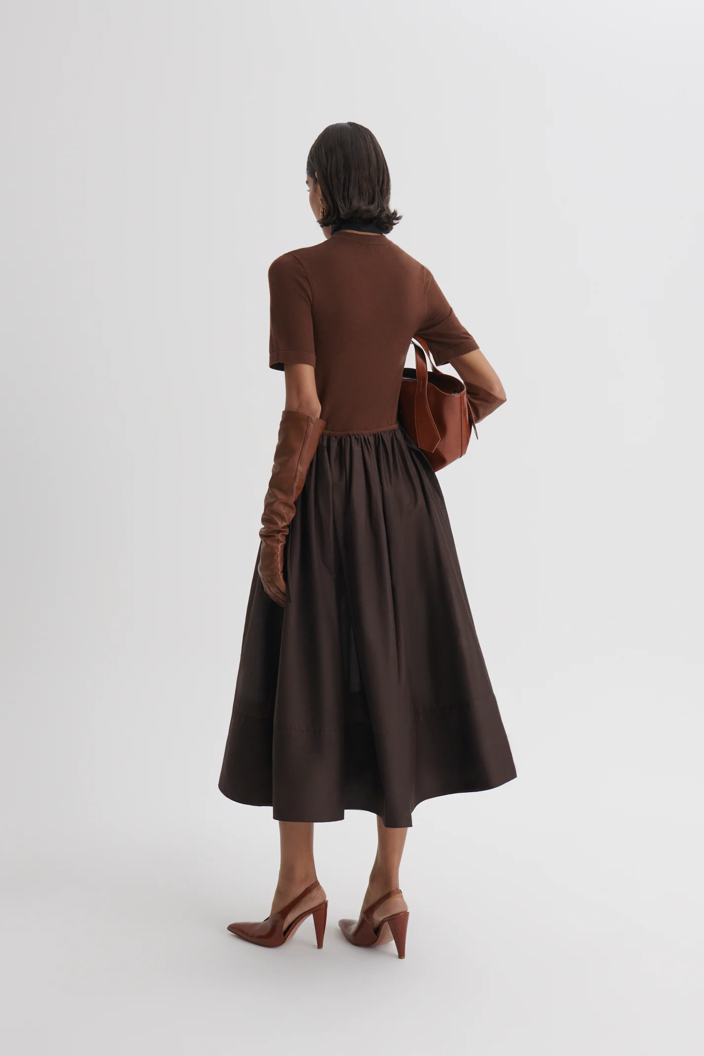 POLISHED VOILE SWEATER DRESS - Image 5