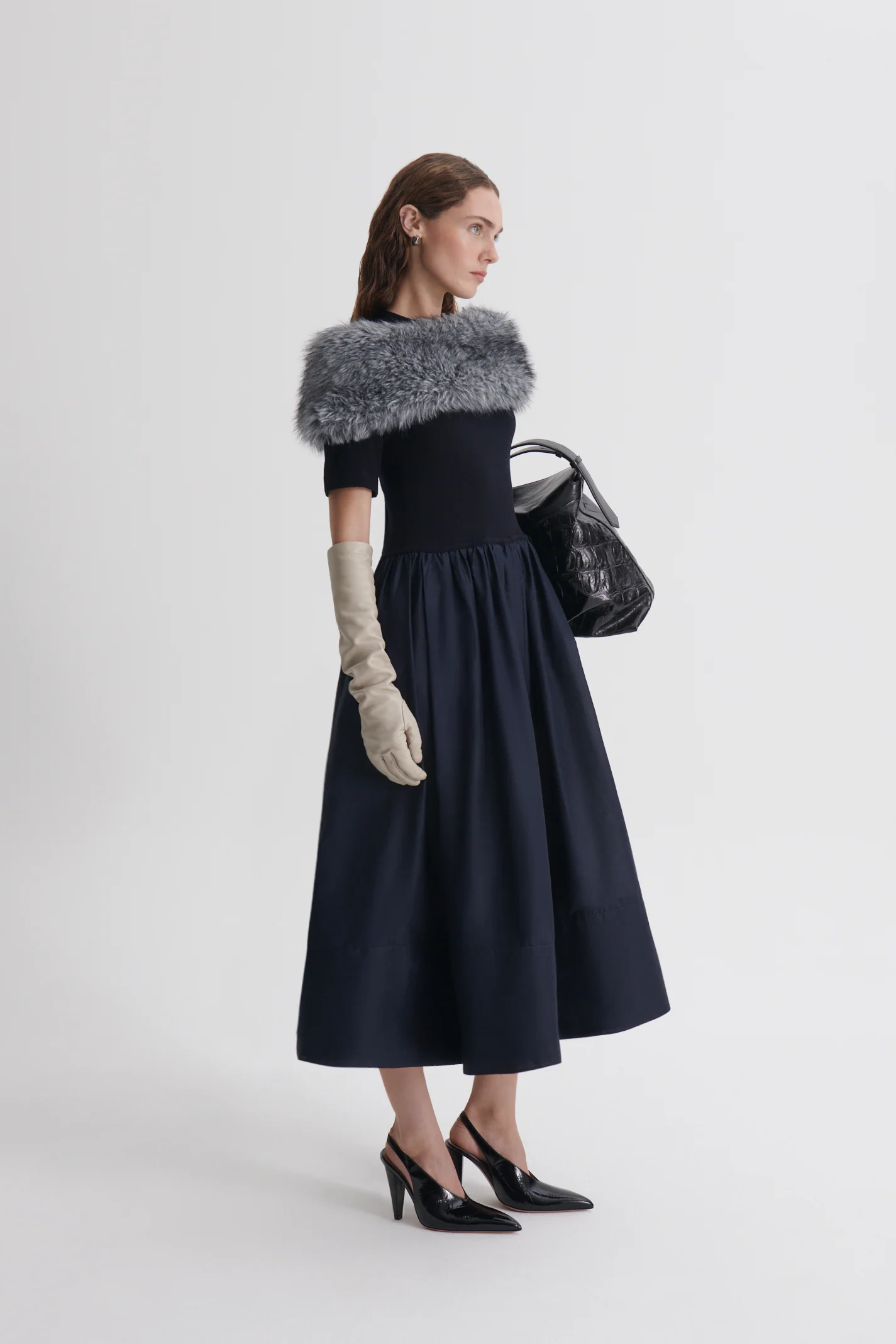 POLISHED VOILE SWEATER DRESS - Image 5