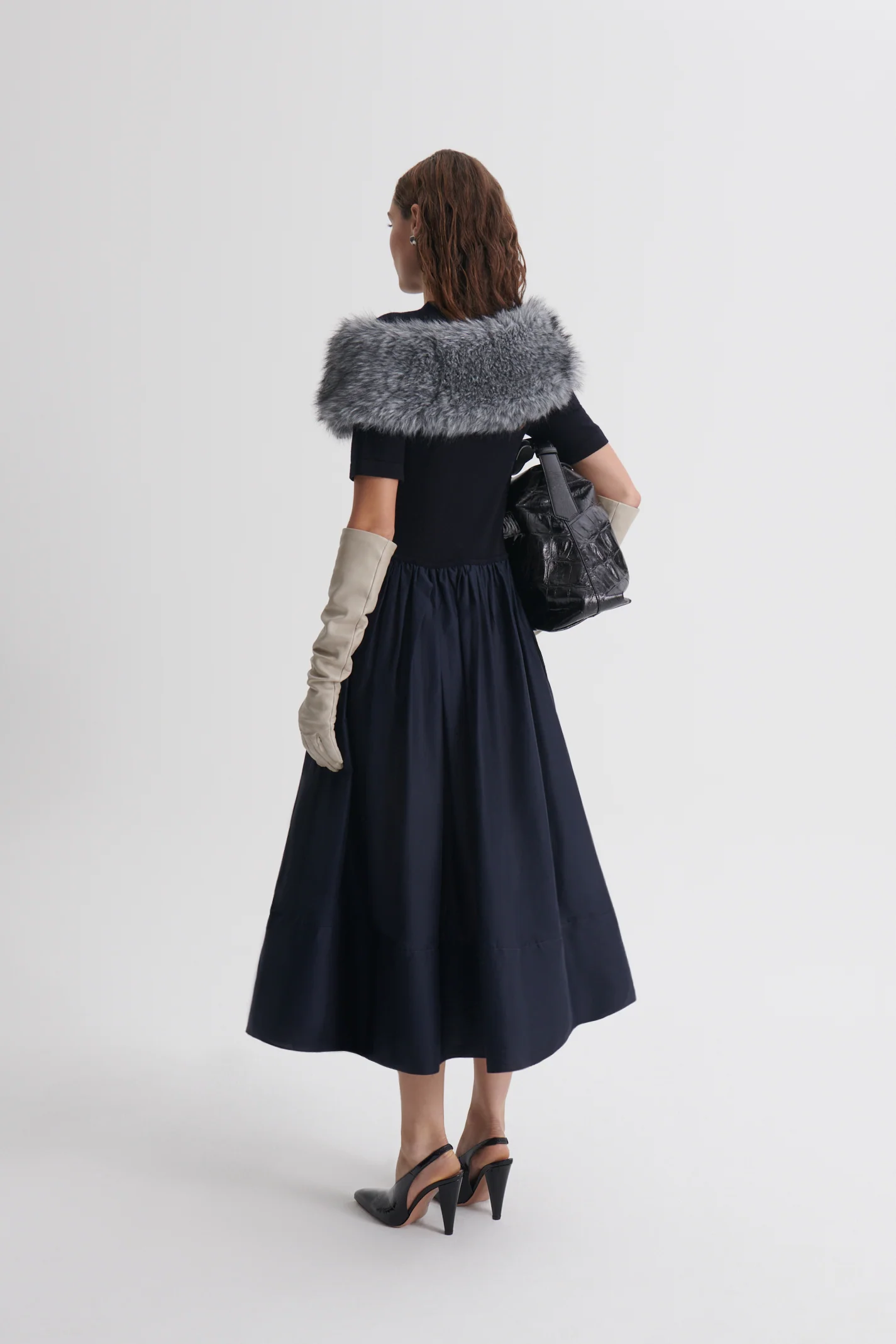 POLISHED VOILE SWEATER DRESS - Image 6