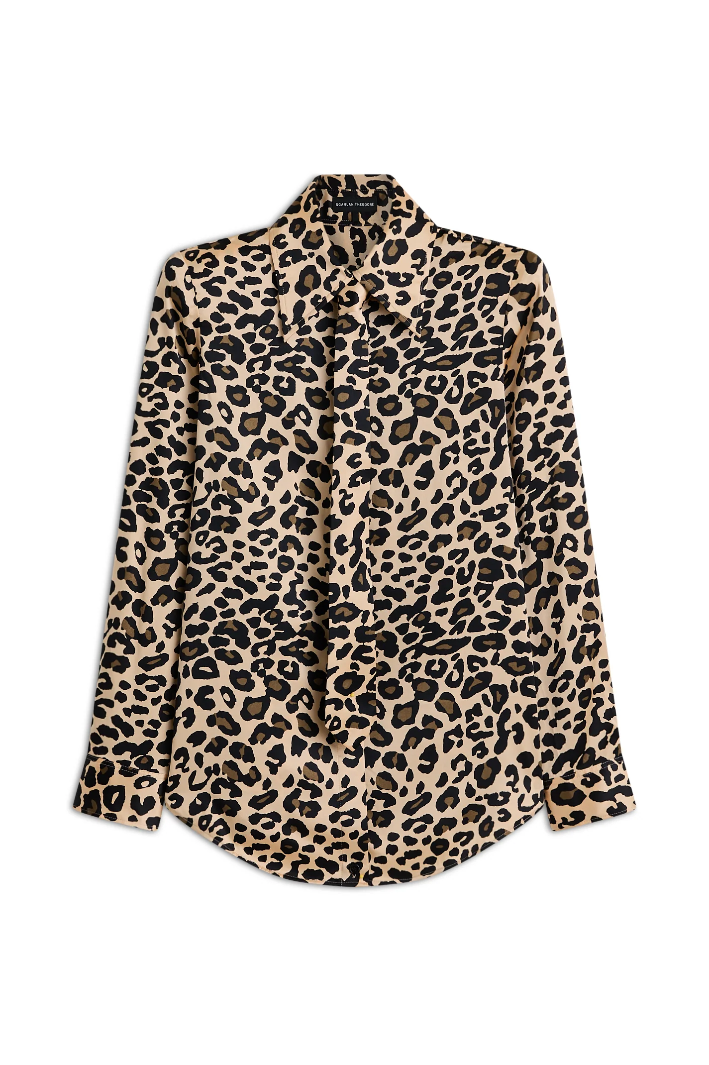 SILK ANIMAL PRINT TIE SHIRT