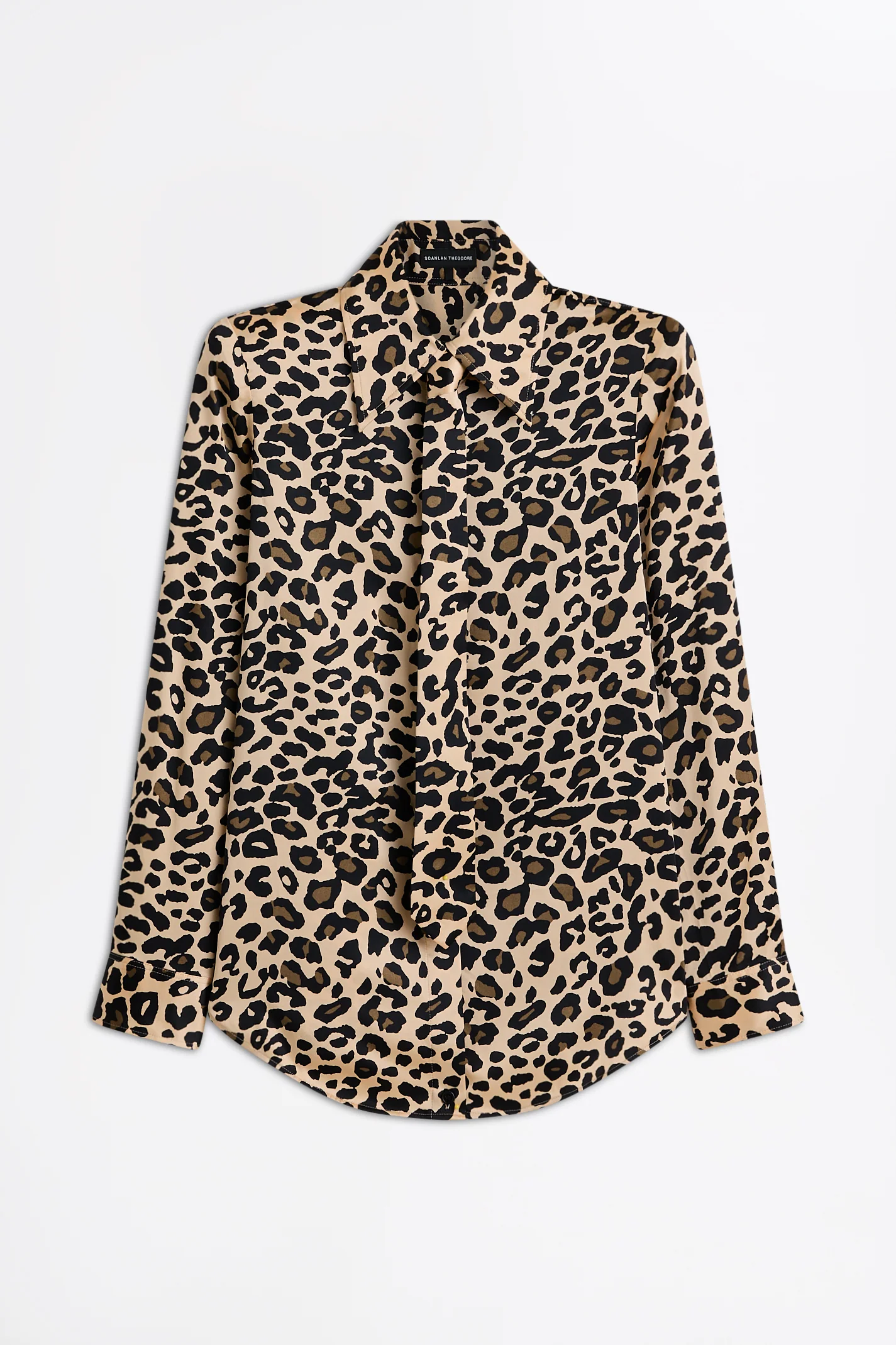 SILK ANIMAL PRINT TIE SHIRT - Image 2