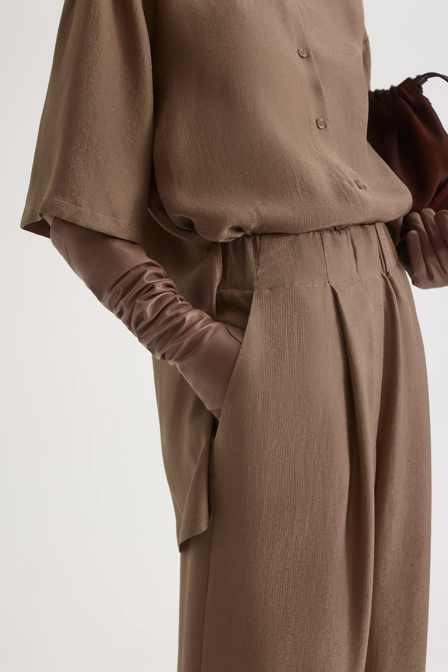 SILK JACQUARD CROP TROUSER - Image 6