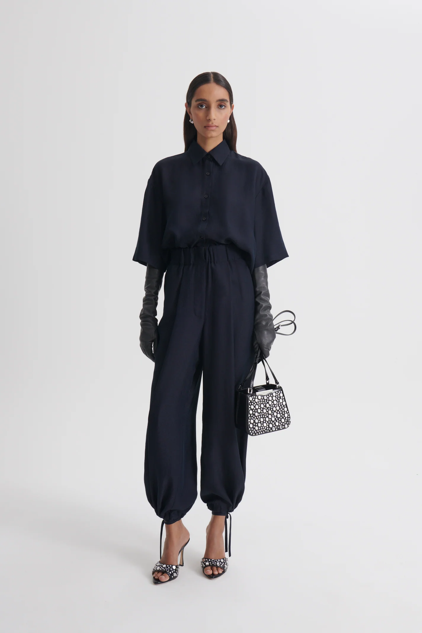SILK JACQUARD CROP TROUSER - Image 3