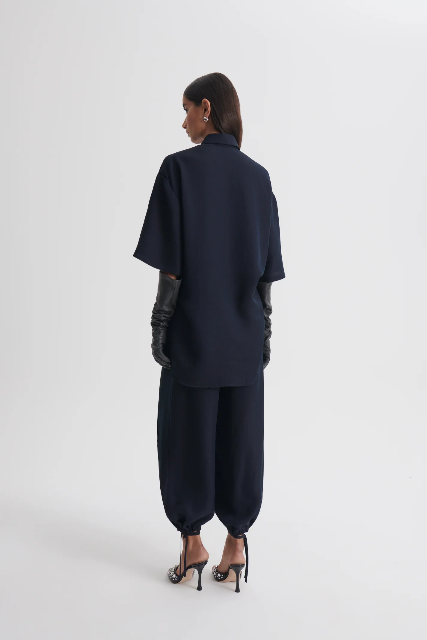 SILK JACQUARD CROP TROUSER - Image 5