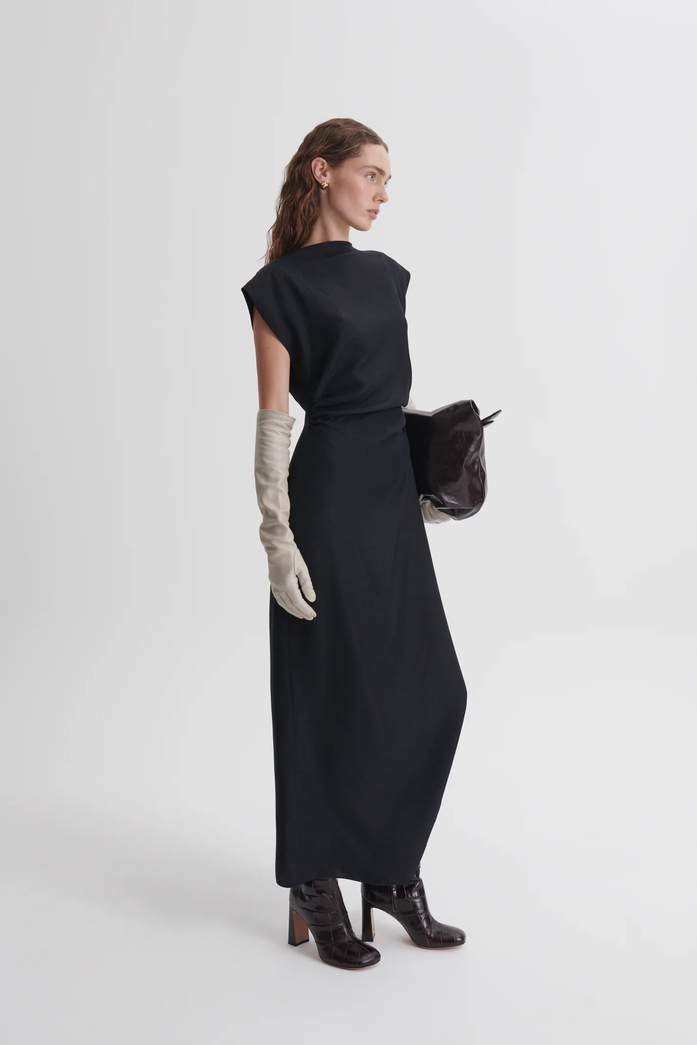 SILK JACQUARD DRESS - Image 4
