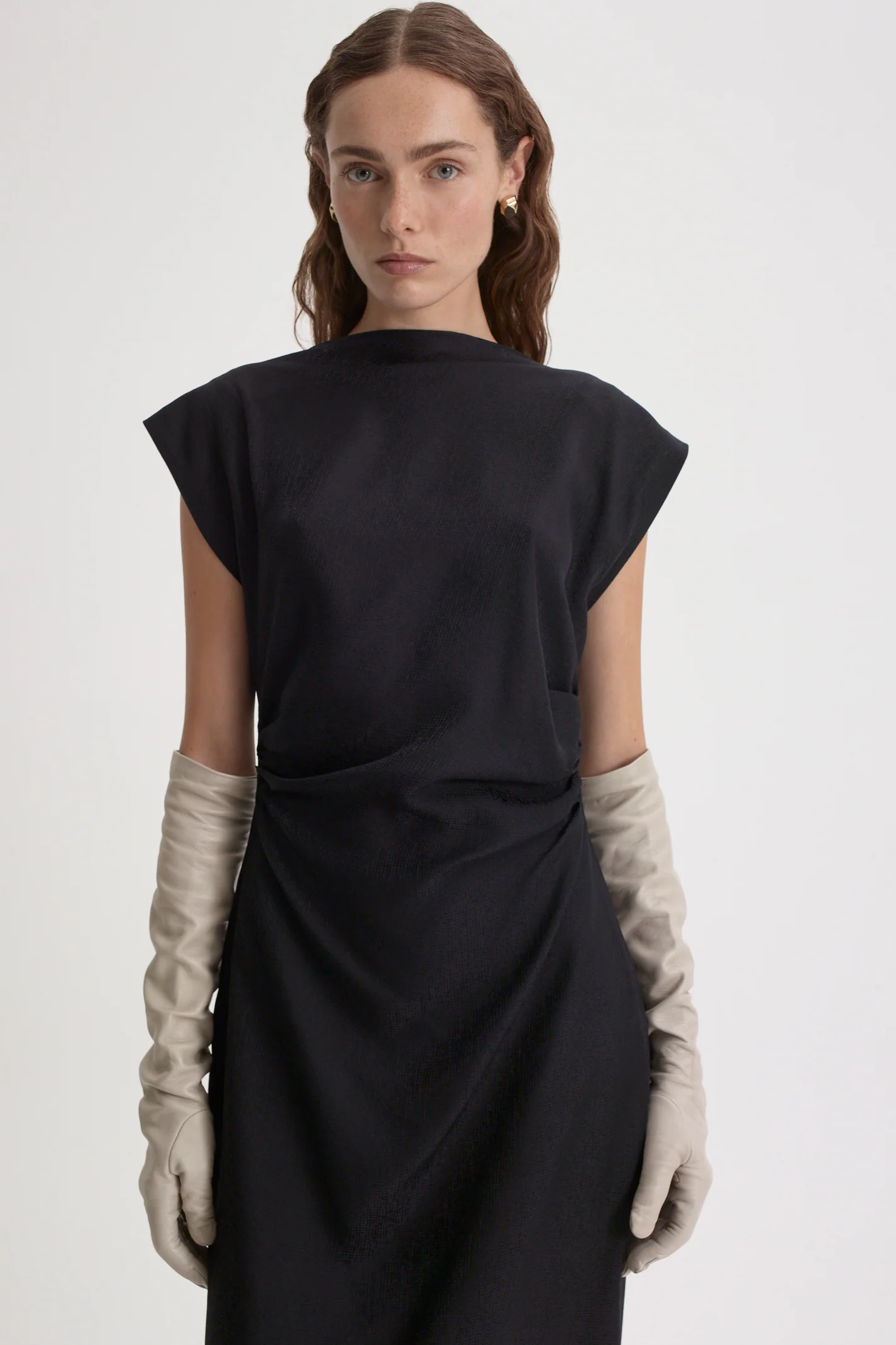 SILK JACQUARD DRESS - Image 6