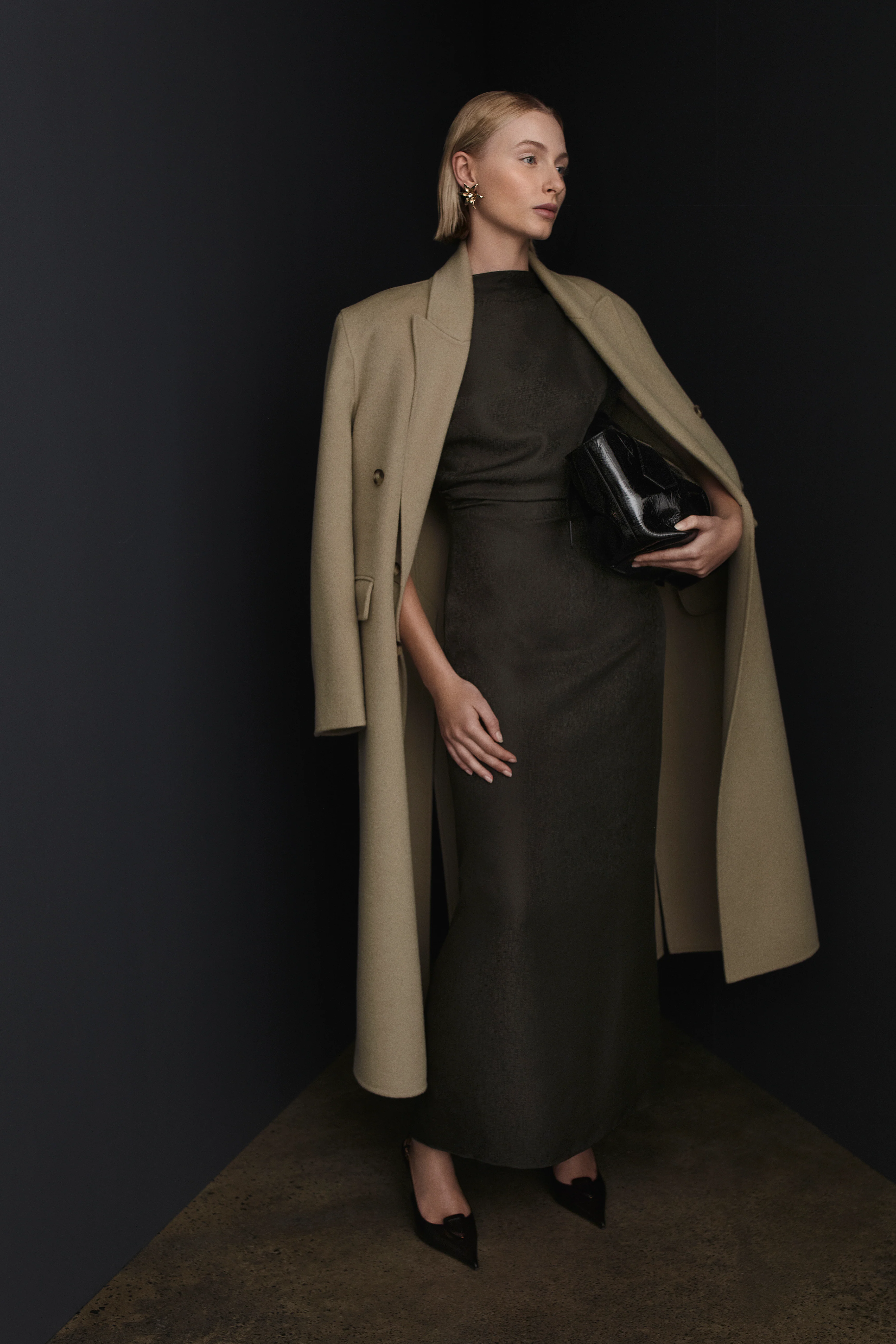 SILK JACQUARD DRESS - Image 3