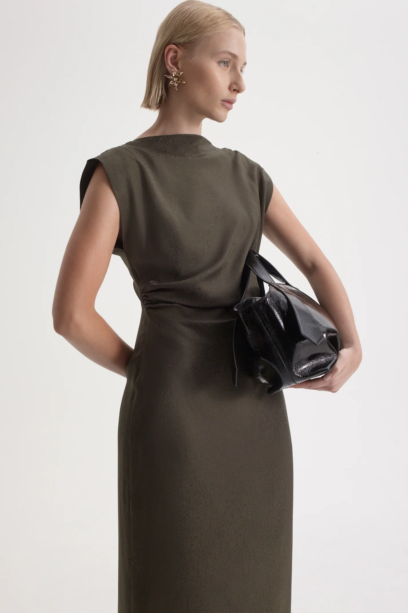 SILK JACQUARD DRESS - Image 7