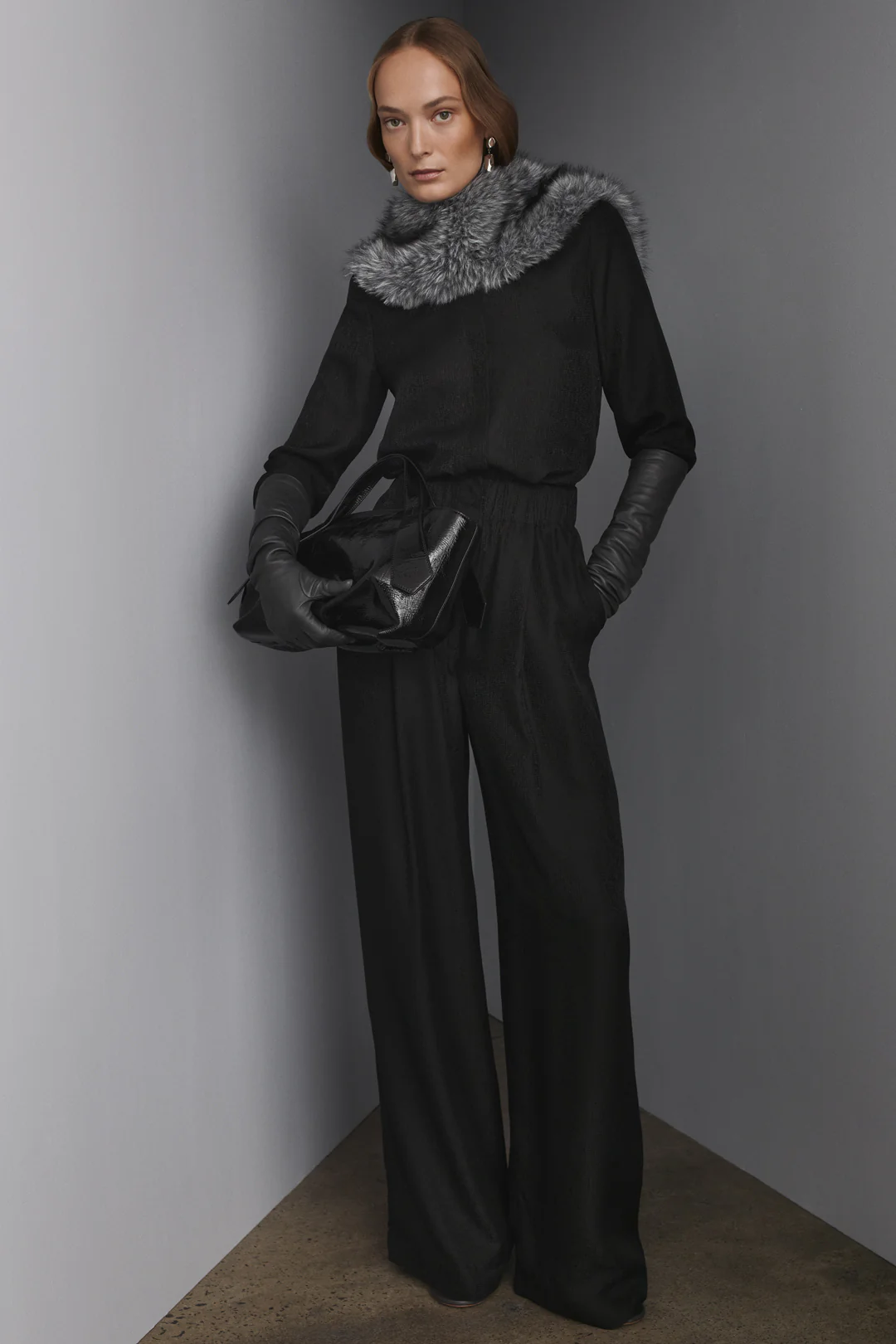 SILK JACQUARD SHOULDER PAD SHIRT - Image 9