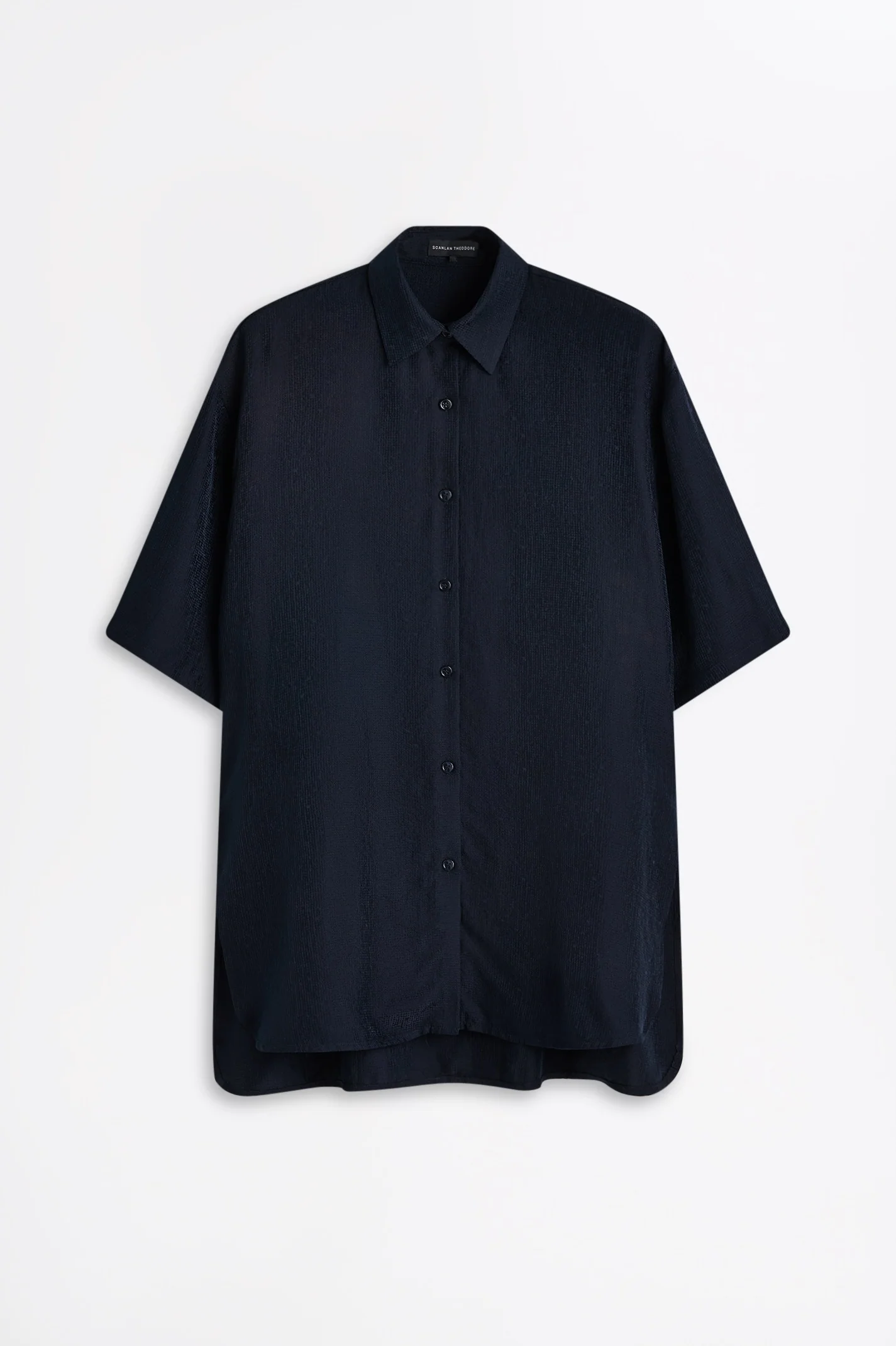 SILK JACQUARD SHORT SLEEVE SHIRT - Image 2