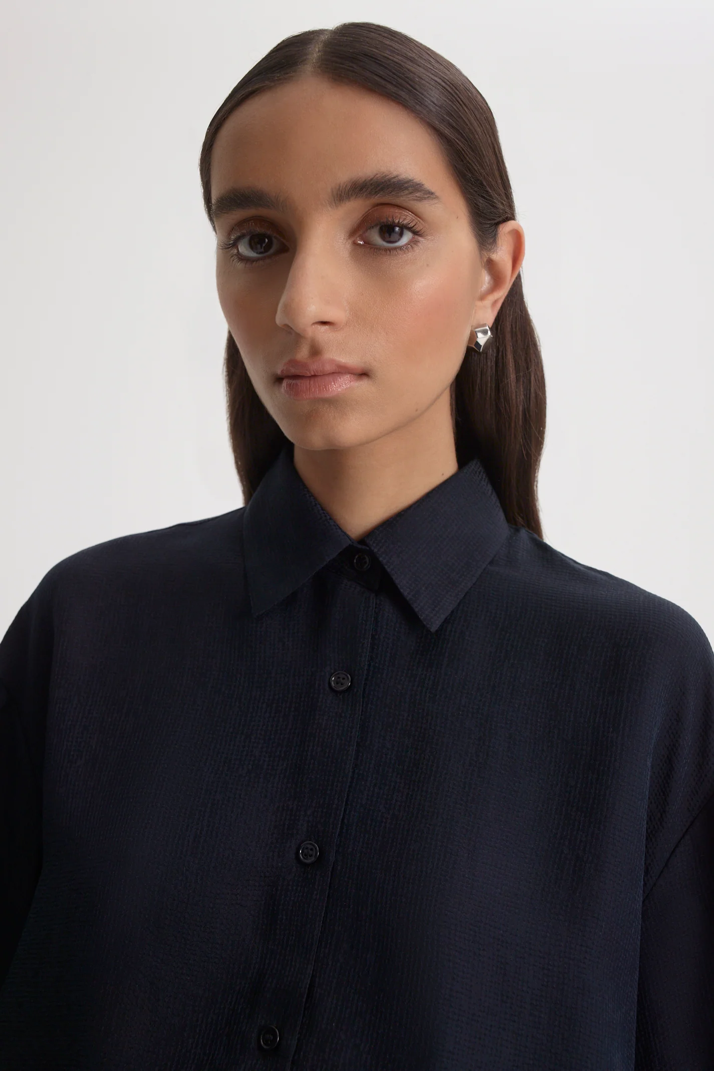 SILK JACQUARD SHORT SLEEVE SHIRT - Image 8