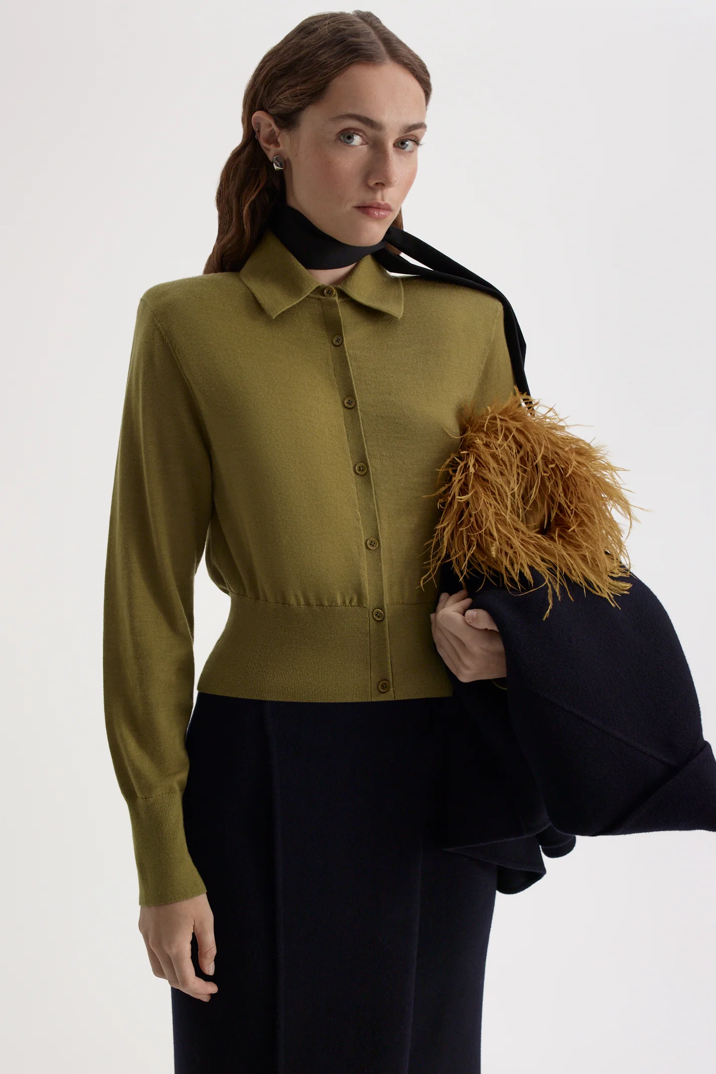 SILK MERINO KNIT SHIRT - Image 3