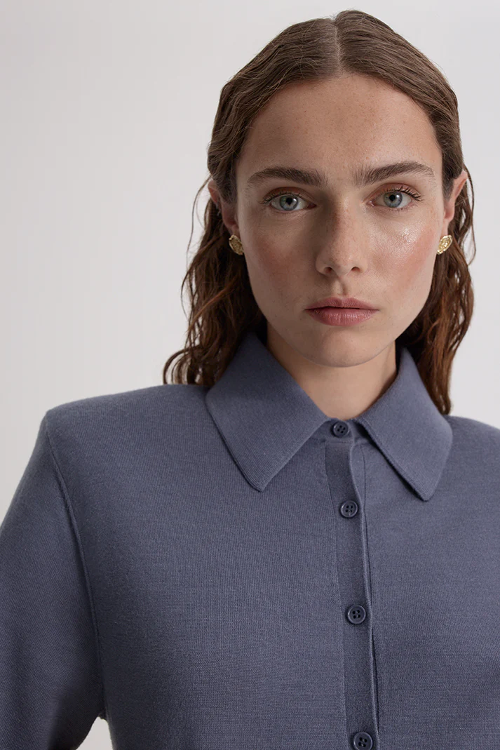 SILK MERINO KNIT SHIRT - Image 7