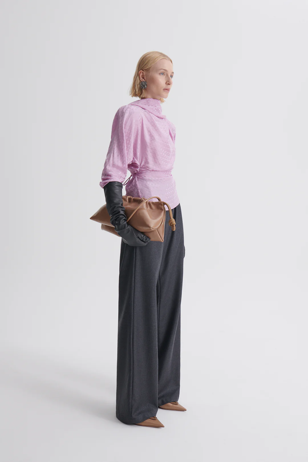 SILK POPPY JACQUARD BLOUSE - Image 5