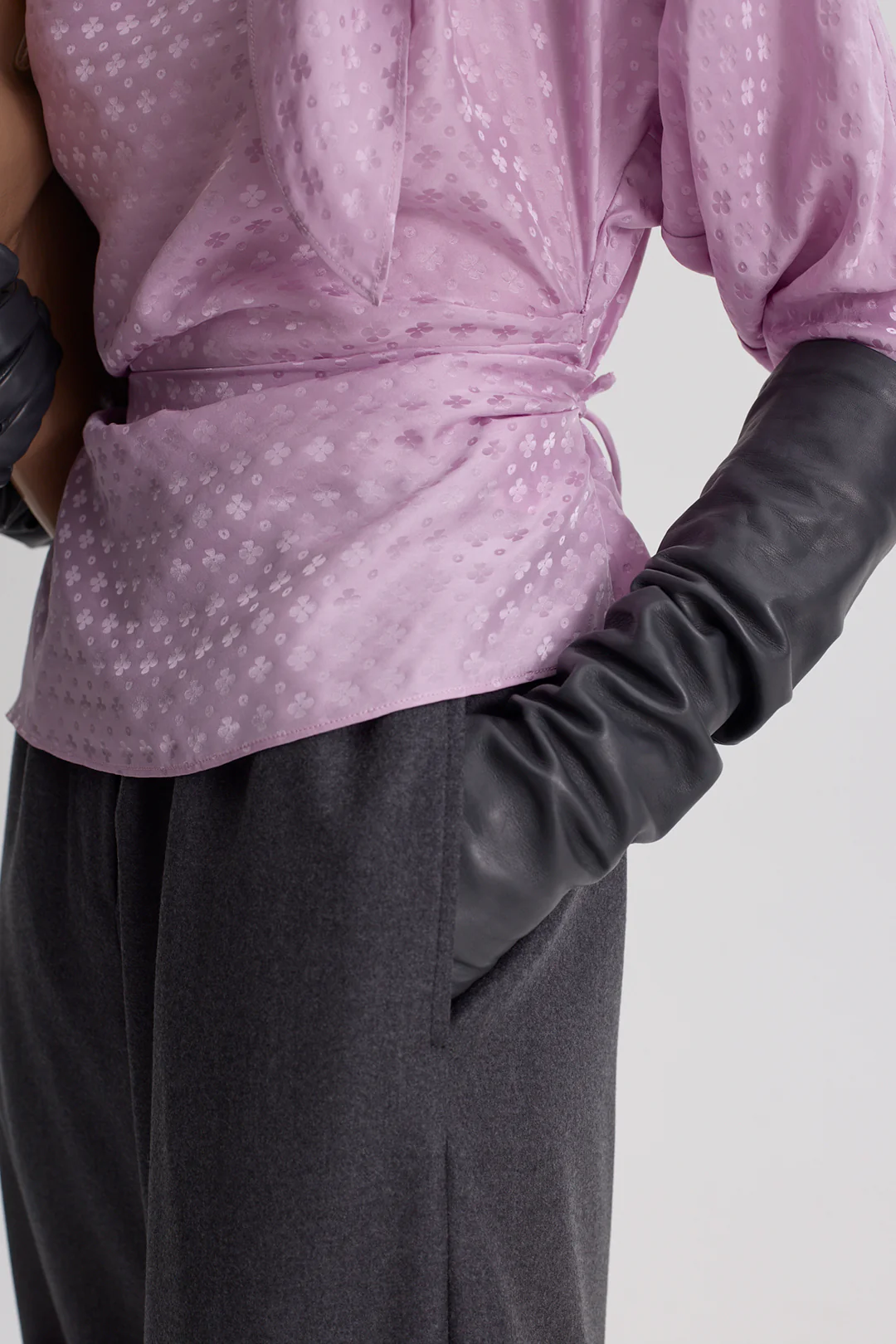 SILK POPPY JACQUARD BLOUSE - Image 8