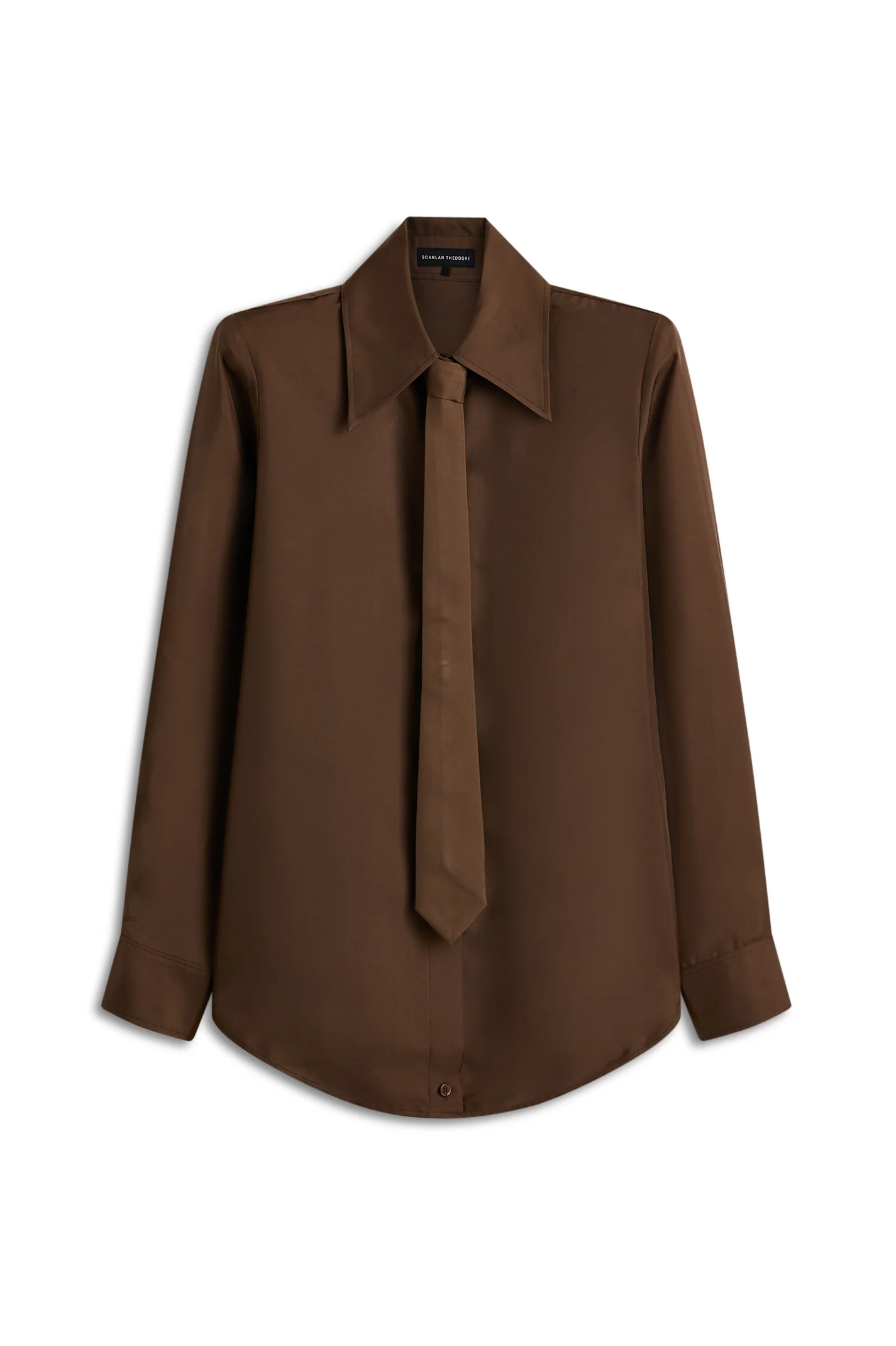 SILK TWILL TIE SHIRT