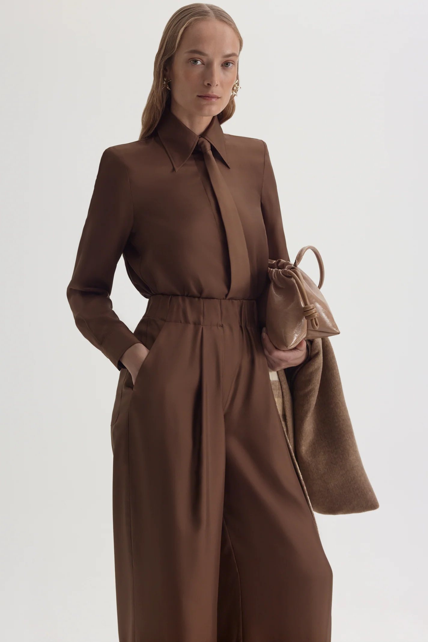 SILK TWILL TROUSER - Image 3