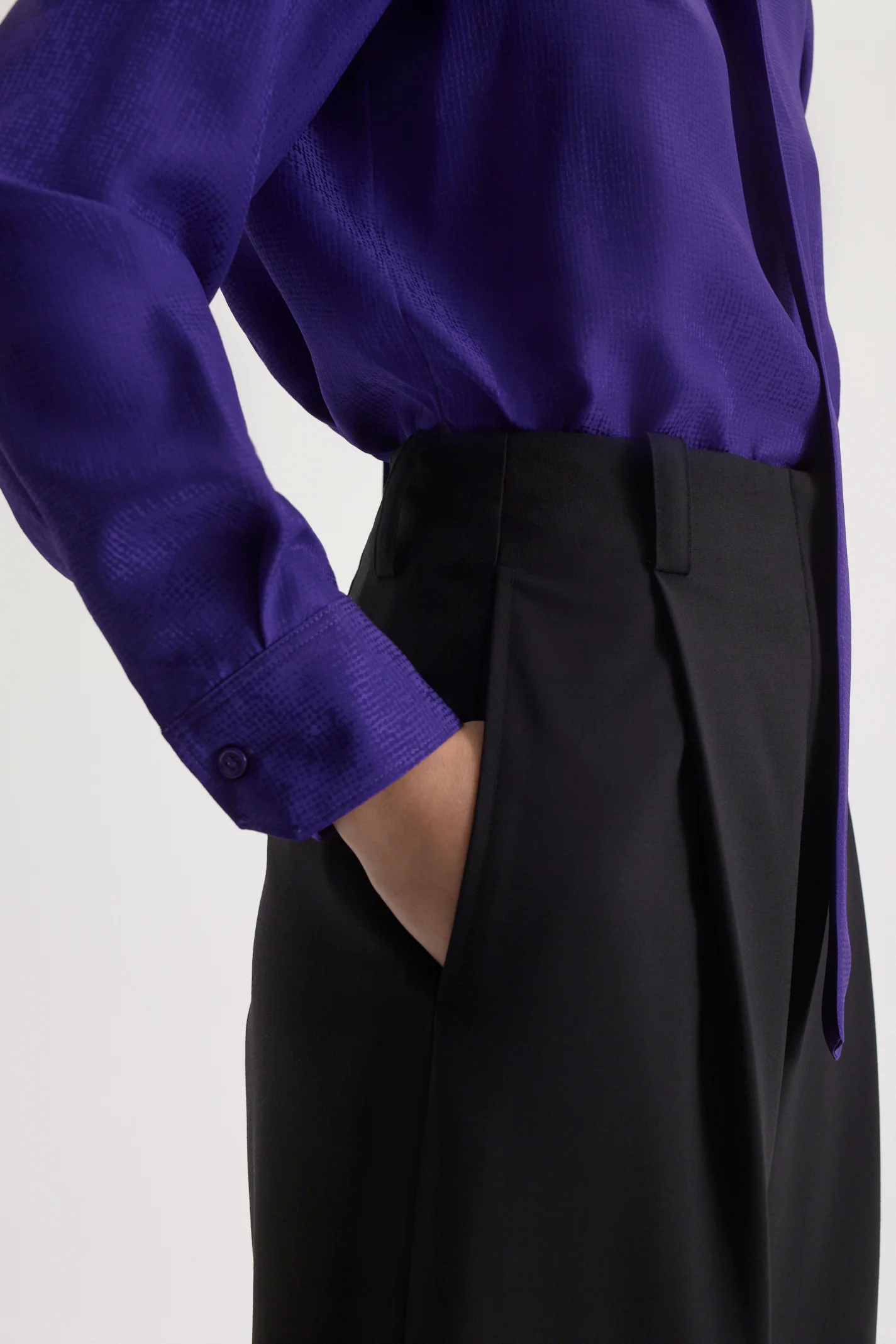 PLEAT DRAPE TAILORED TROUSER - Image 6