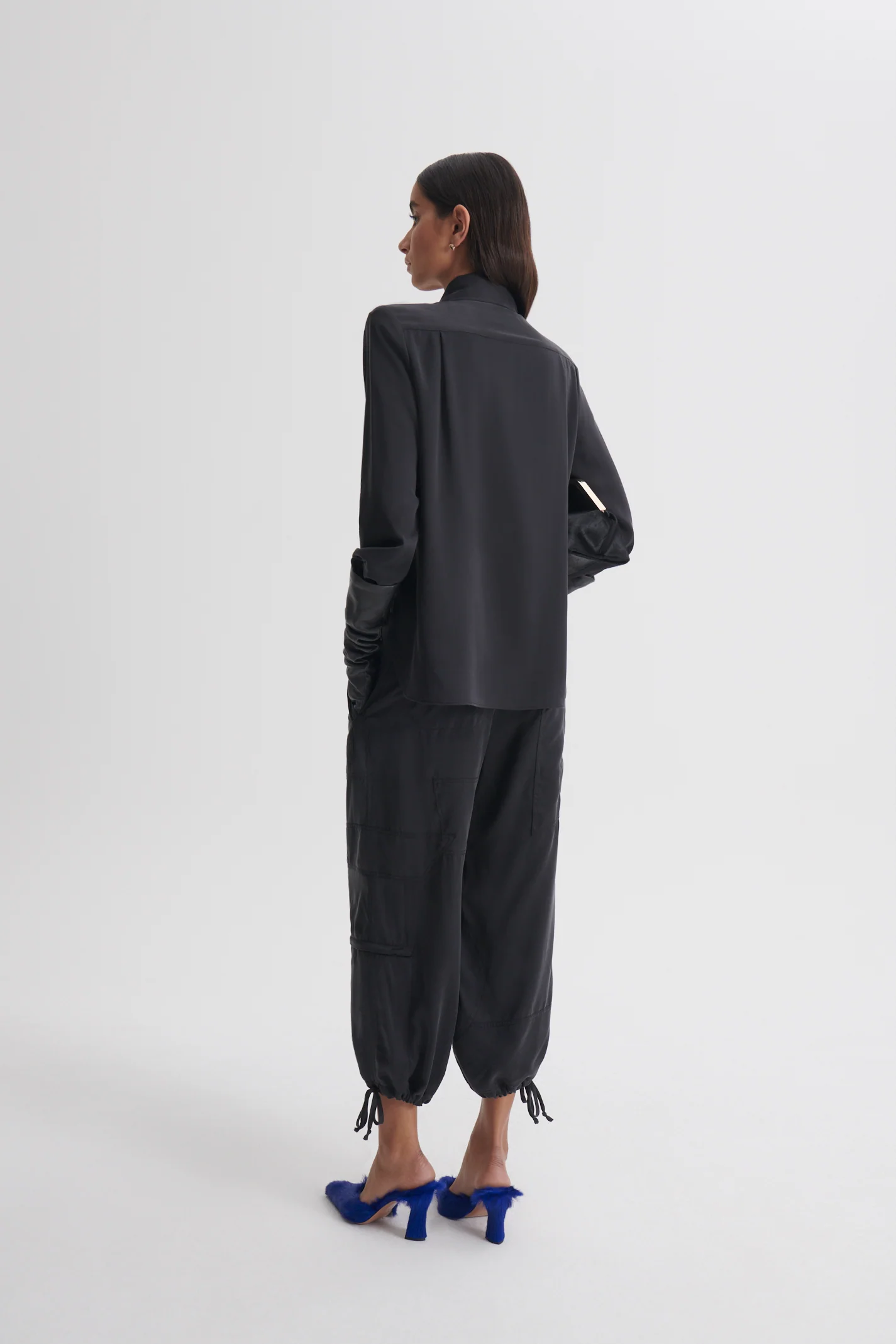 SUEDED SILK CROP CARGO - Image 5