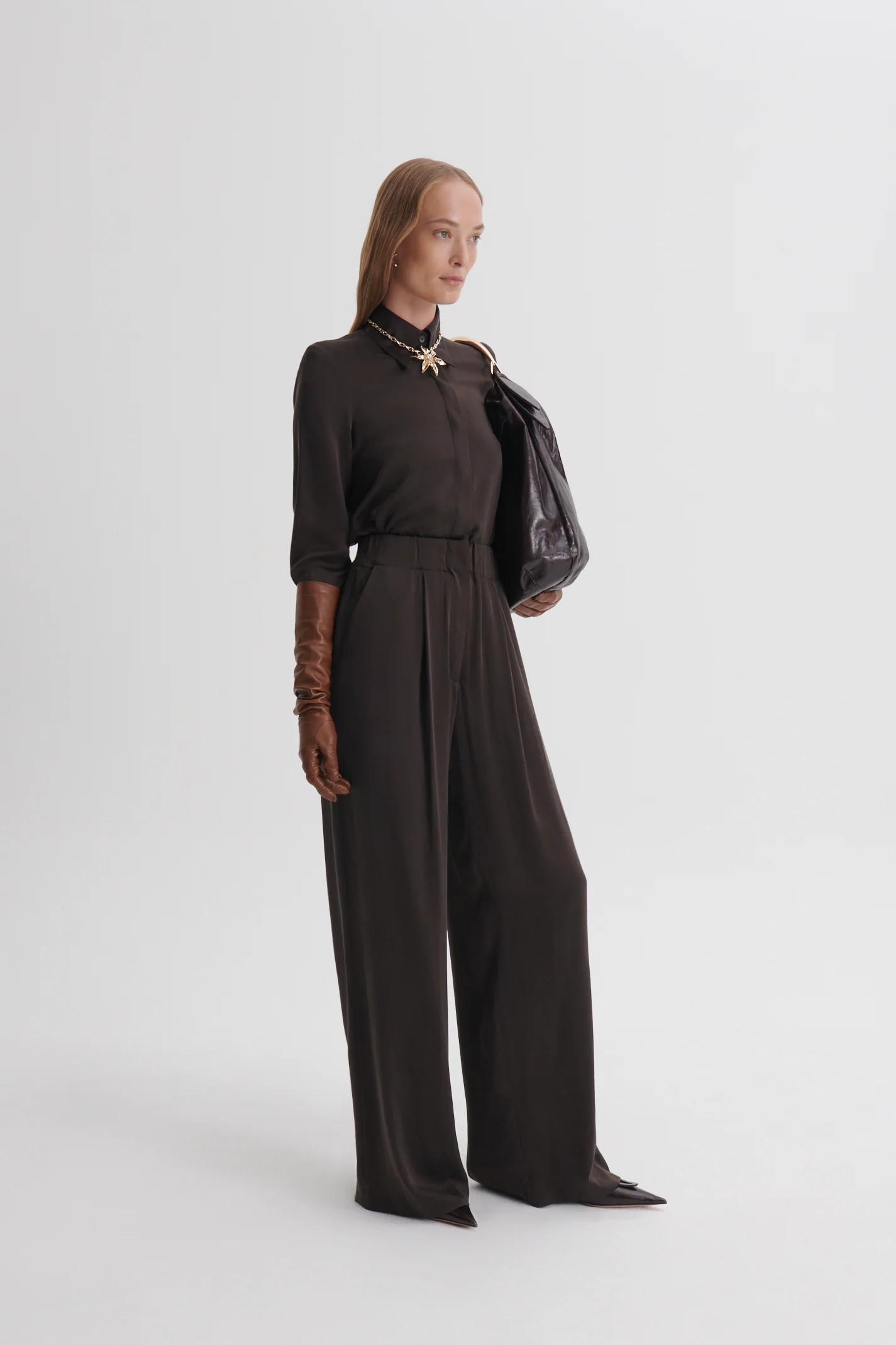 SUEDED SILK TROUSER - Image 4