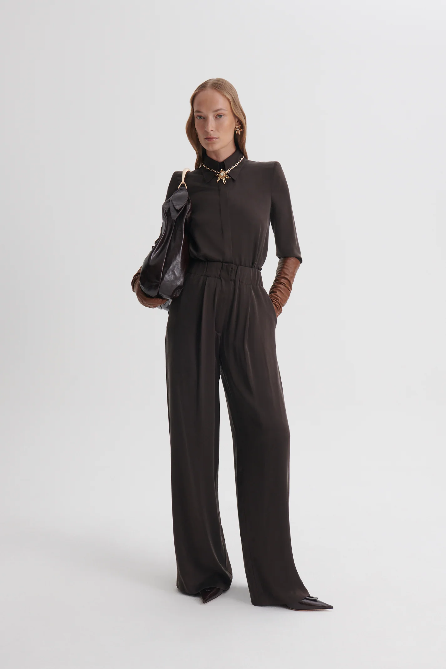 SUEDED SILK TROUSER - Image 6