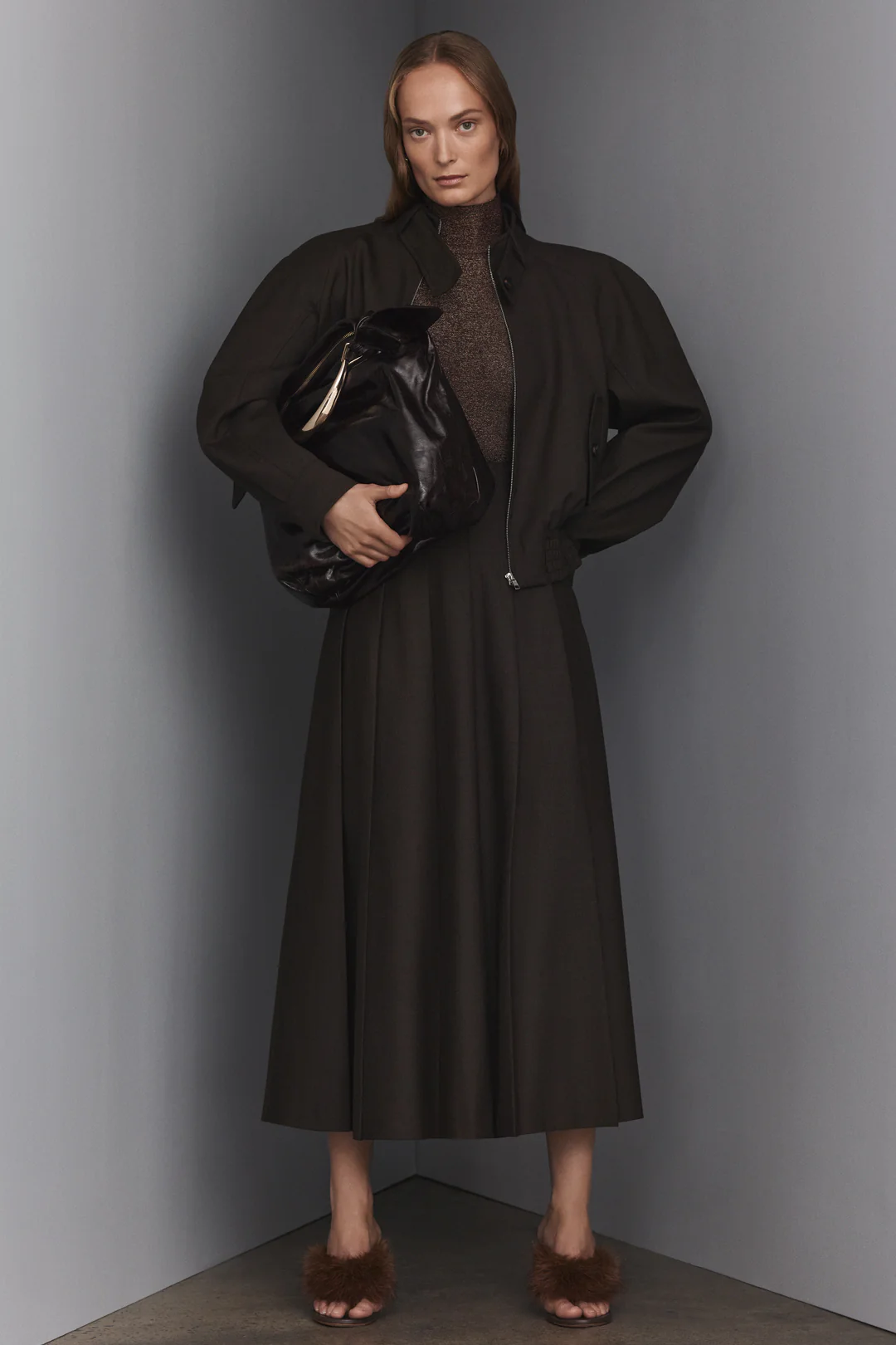 TAILORED PLEAT SKIRT - Image 3
