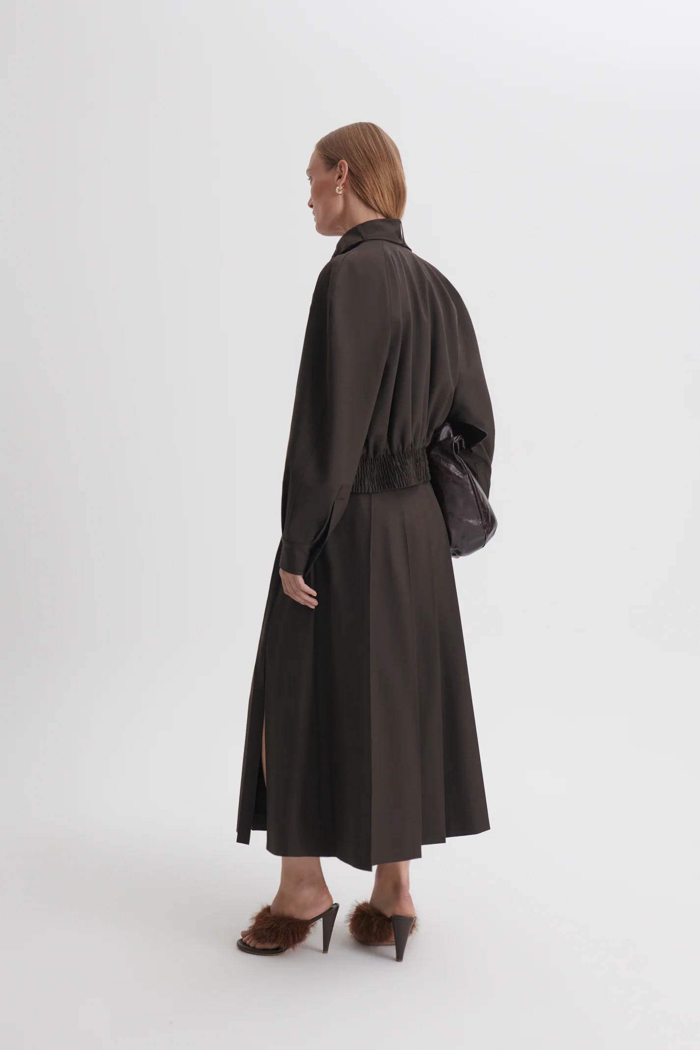 TAILORED PLEAT SKIRT - Image 6
