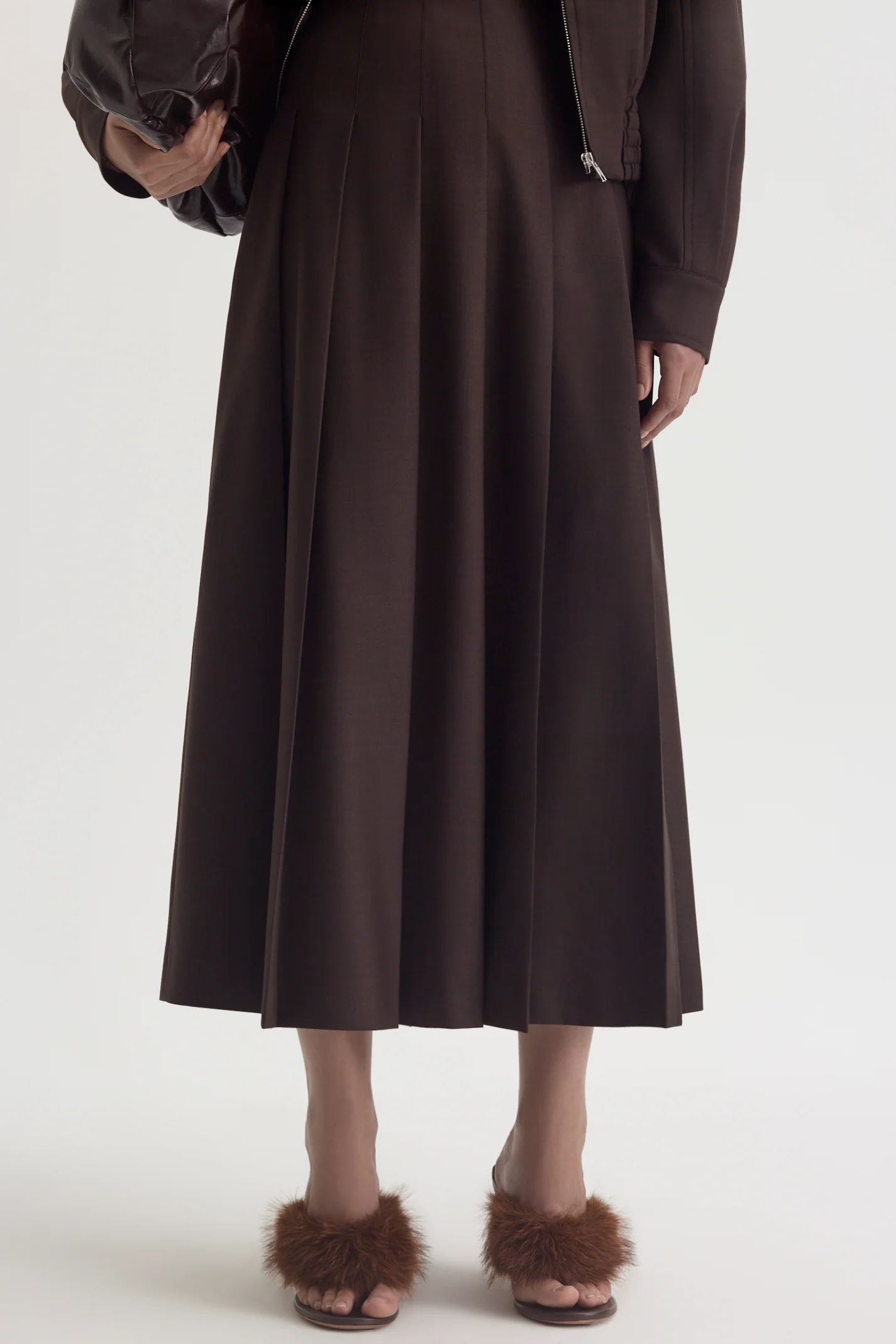 TAILORED PLEAT SKIRT - Image 7
