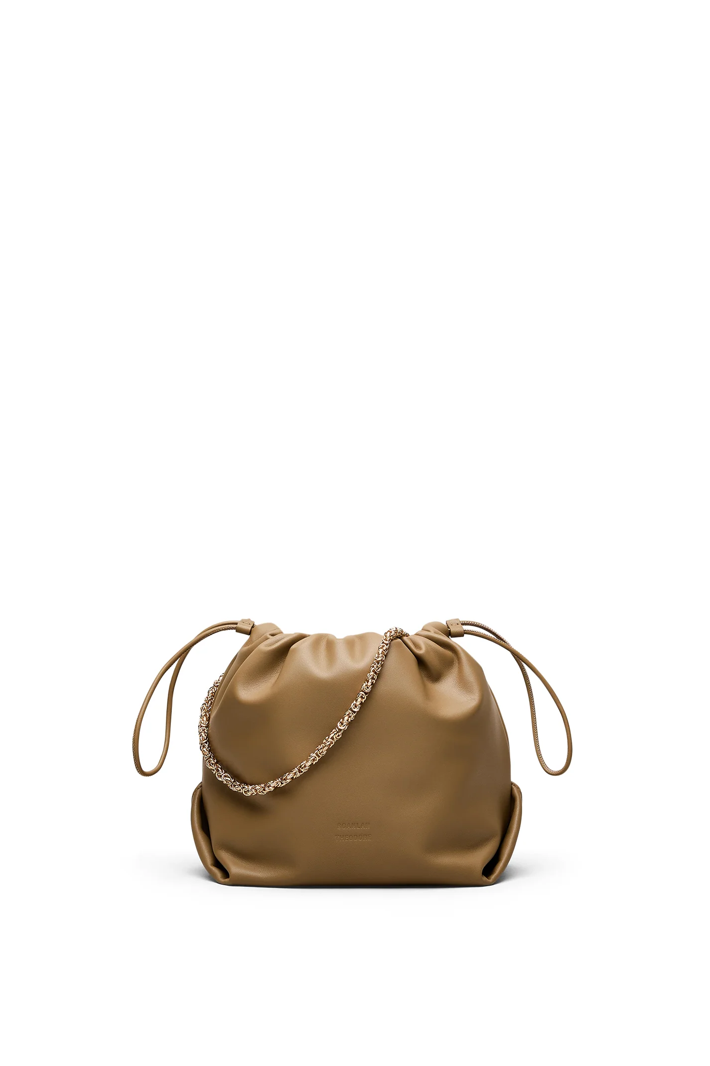 THE LEATHER DRAWSTRING BAG