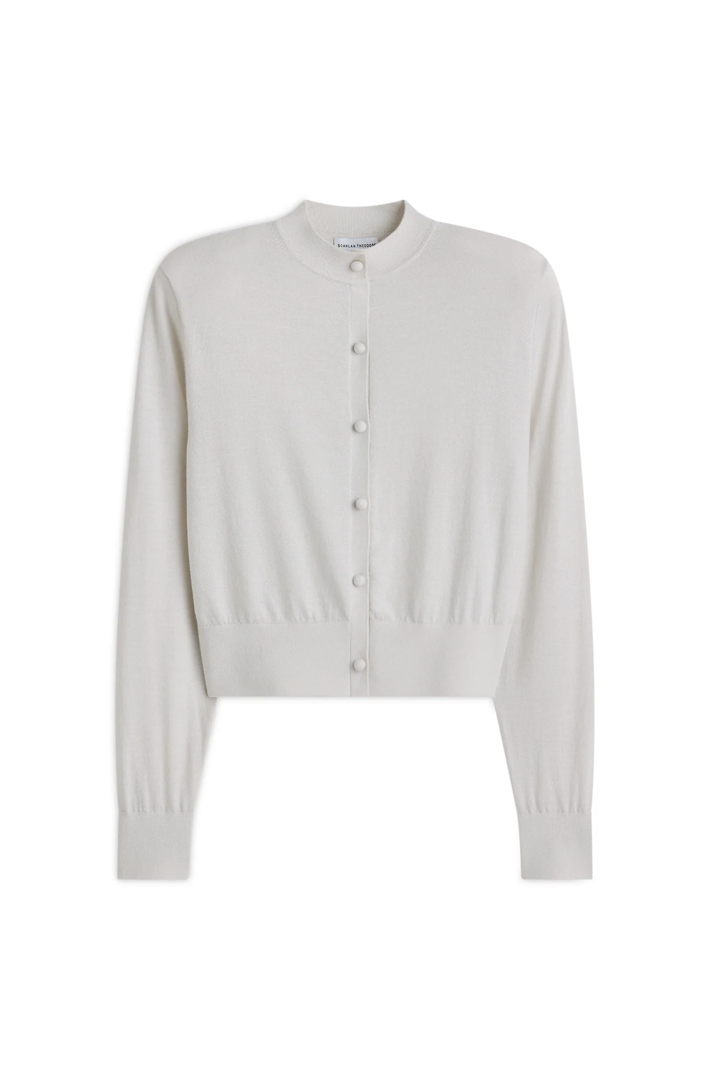 TINSEL SHOULDER PAD CARDIGAN