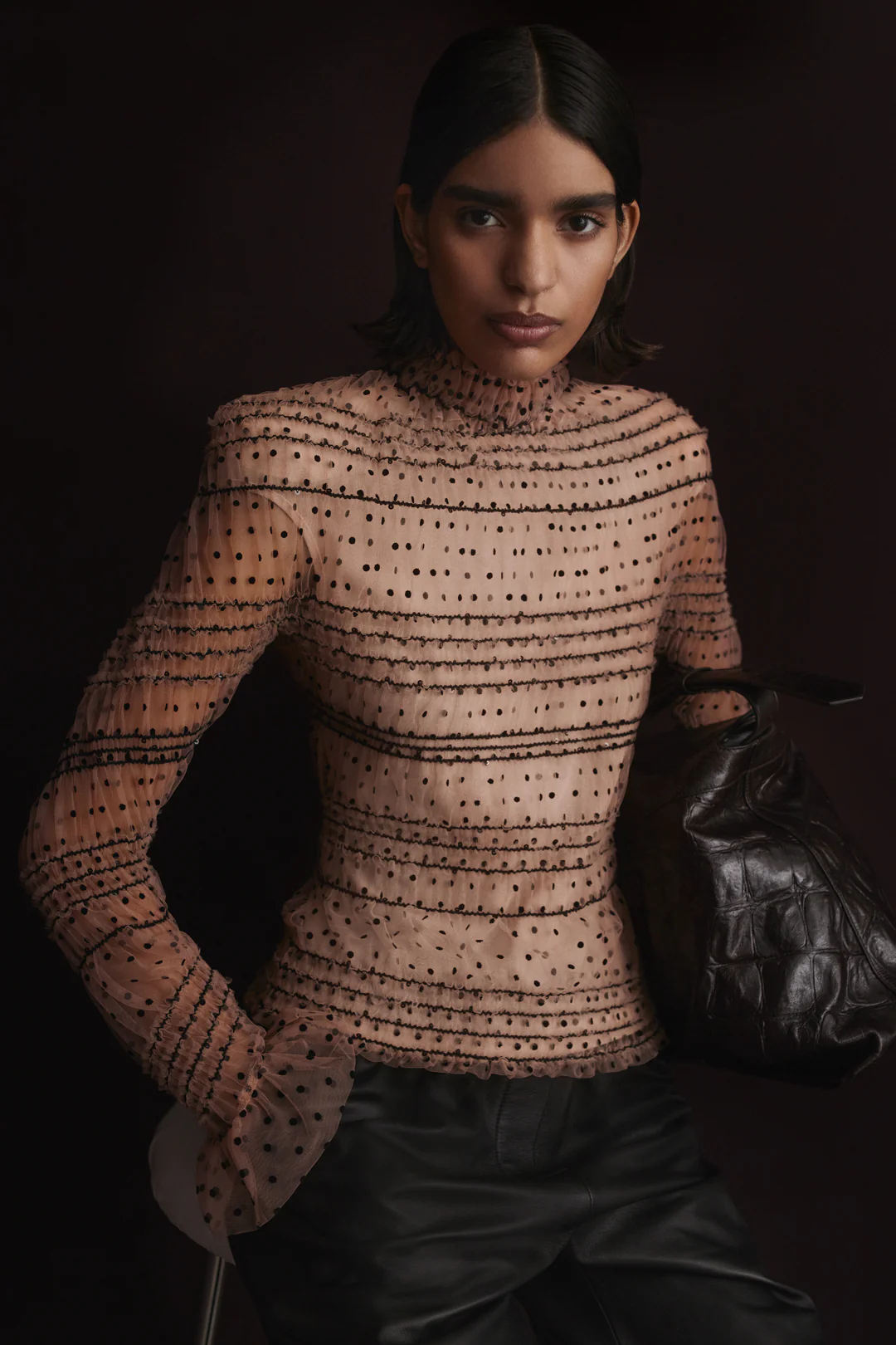 TULLE SEQUIN TOP - Image 3
