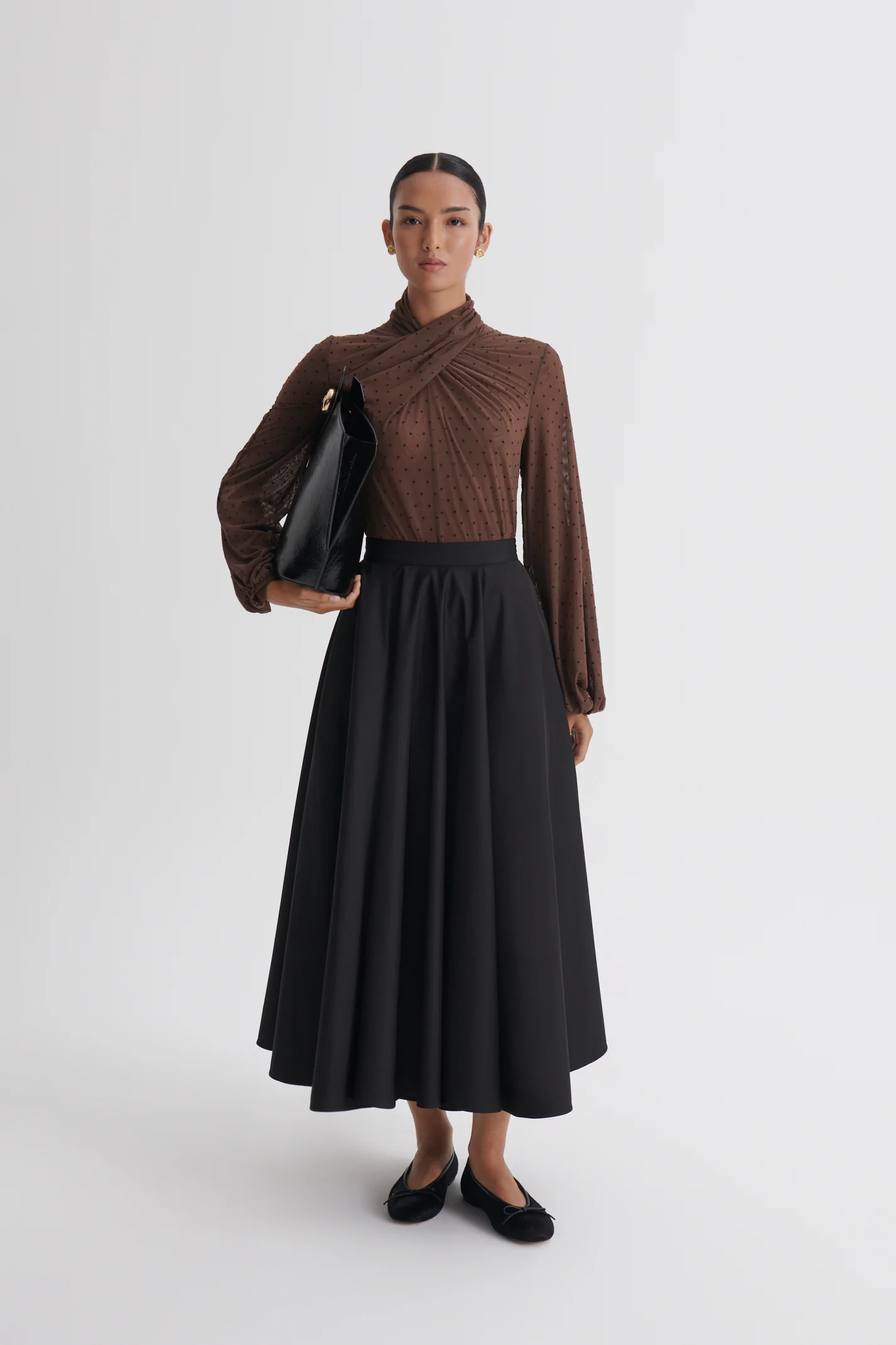 VELVET SPOT TURBAN TOP - Image 3