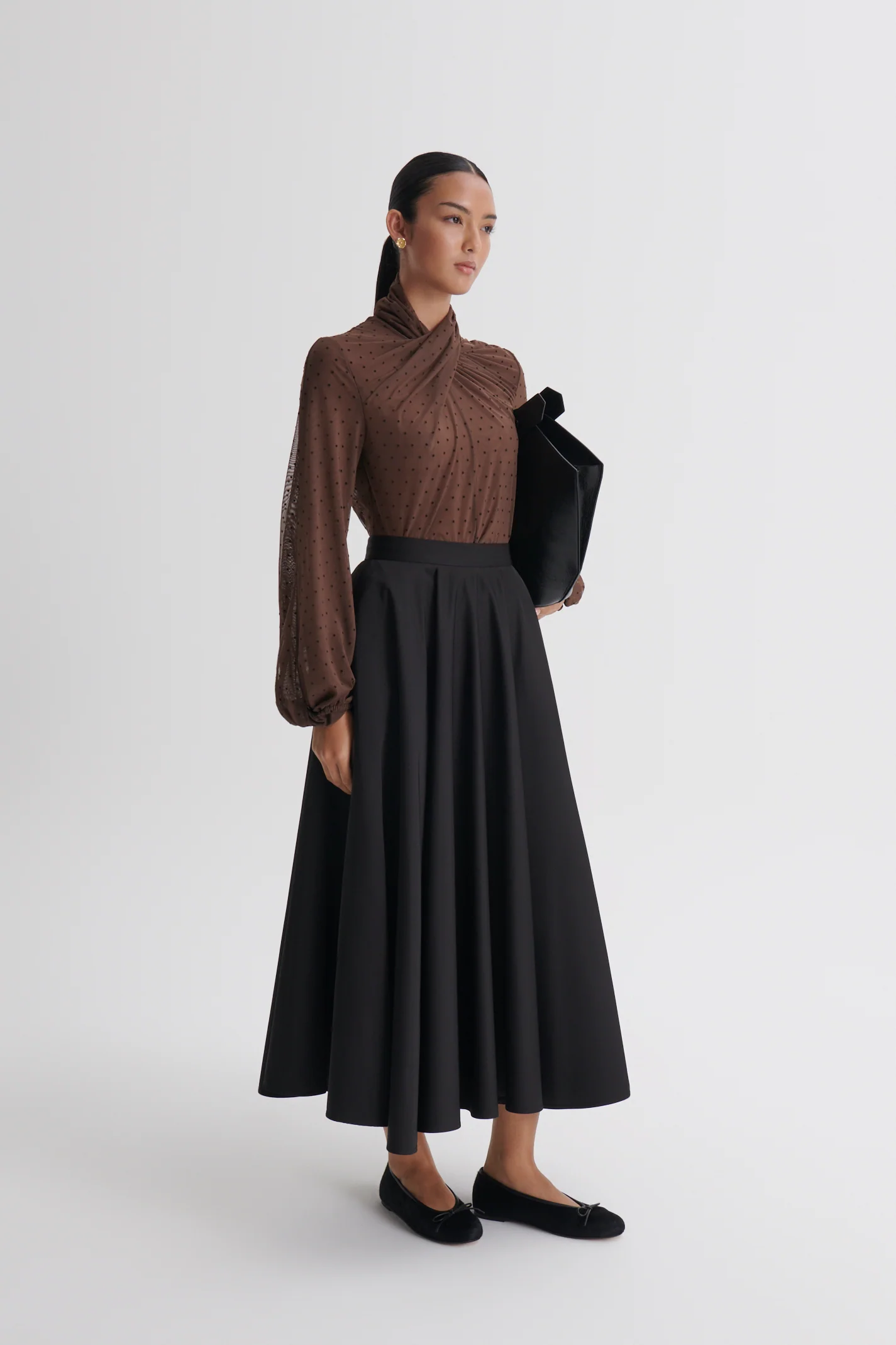 VELVET SPOT TURBAN TOP - Image 4