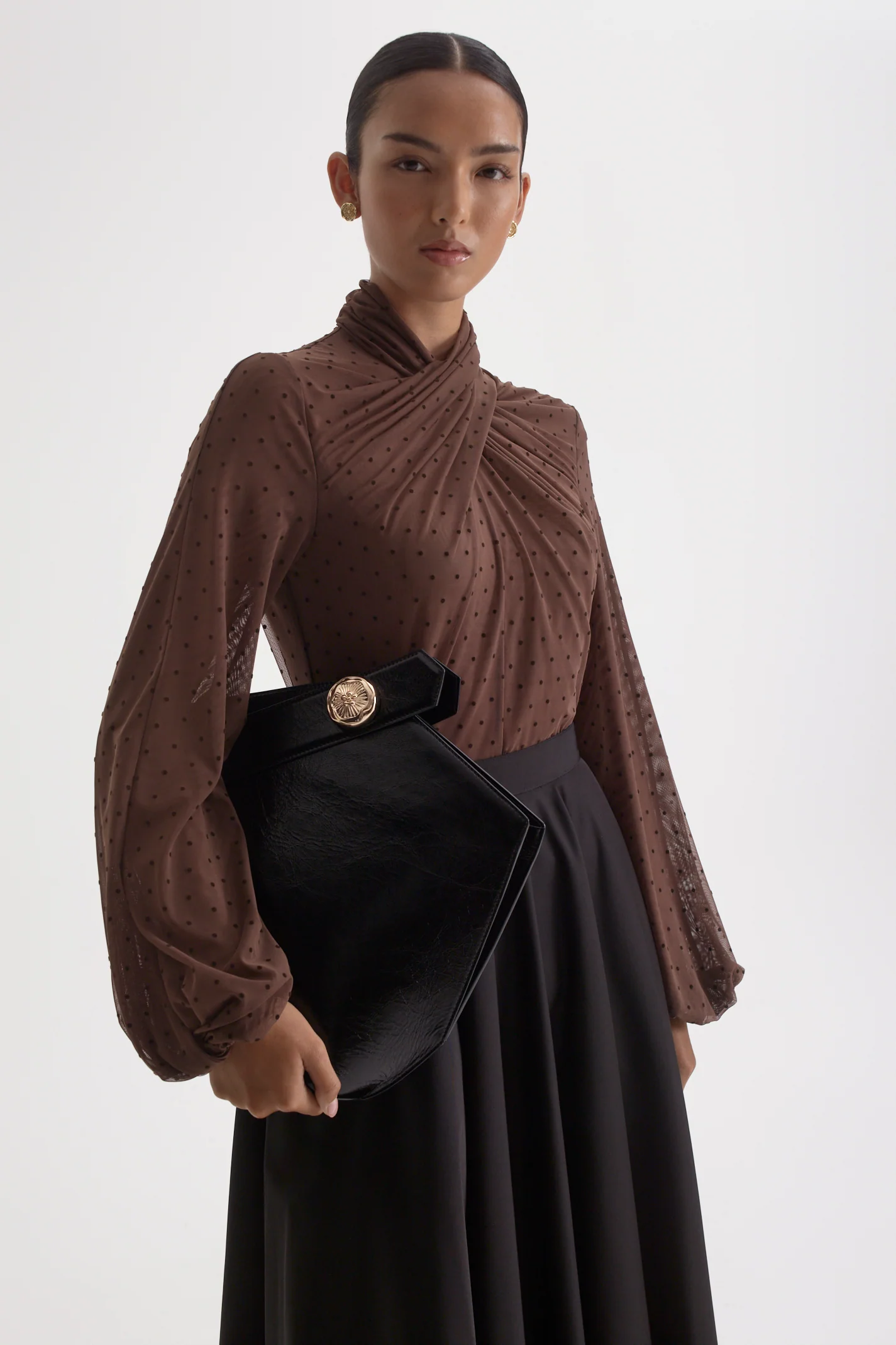 VELVET SPOT TURBAN TOP - Image 6