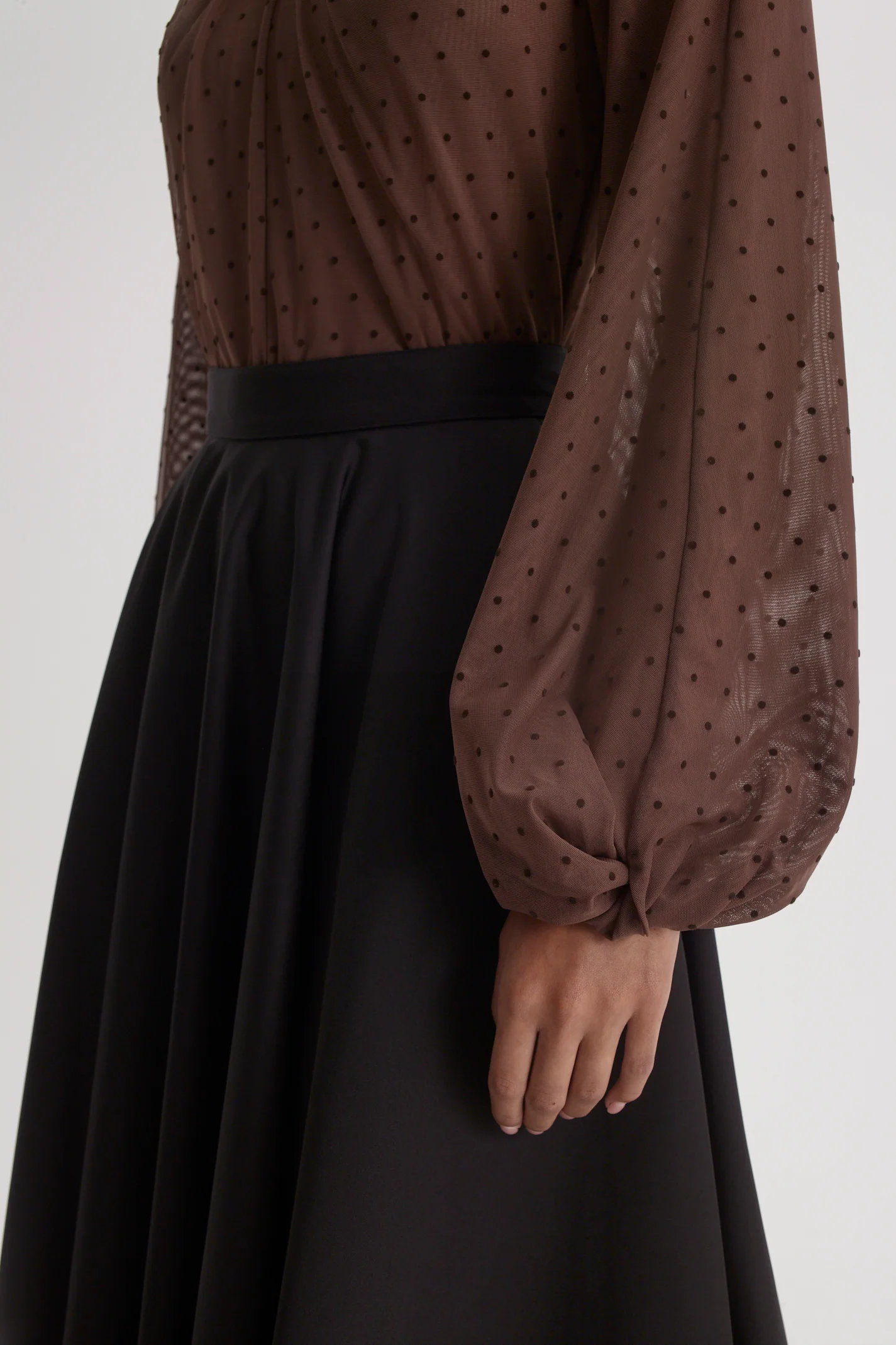 VELVET SPOT TURBAN TOP - Image 8
