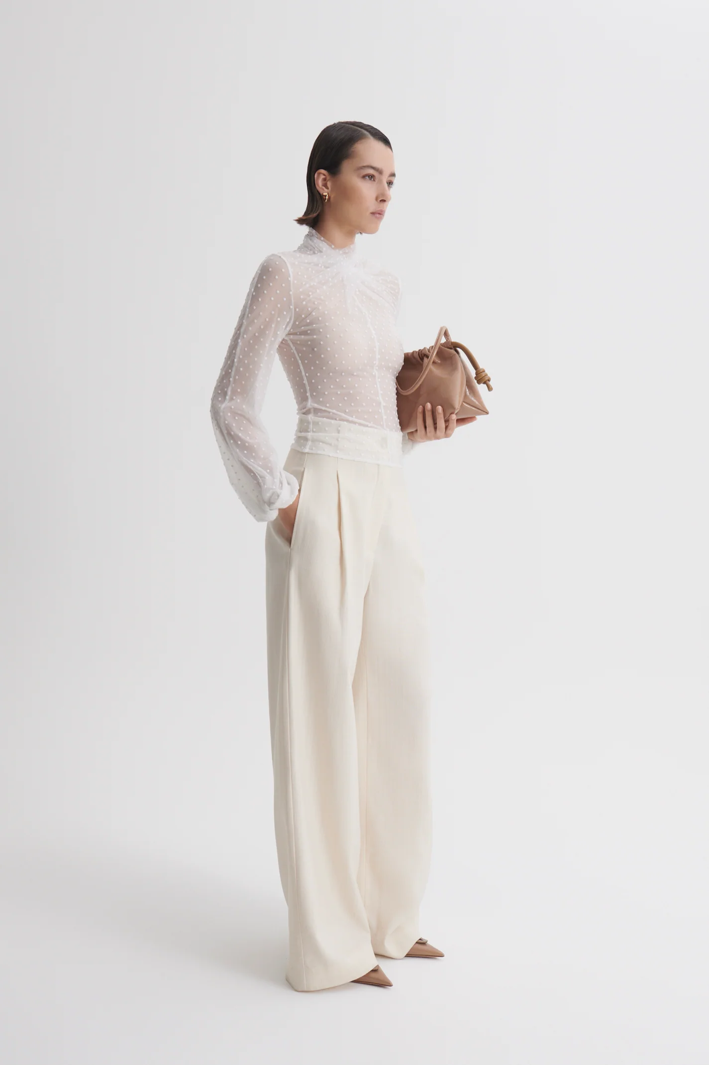 VELVET SPOT TURBAN TOP - Image 5