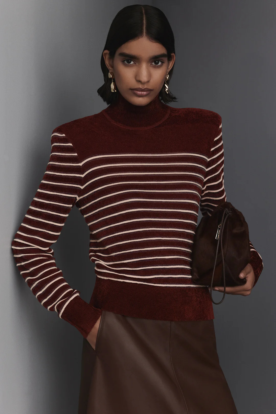 VELVET STRIPE SWEATER - Image 3