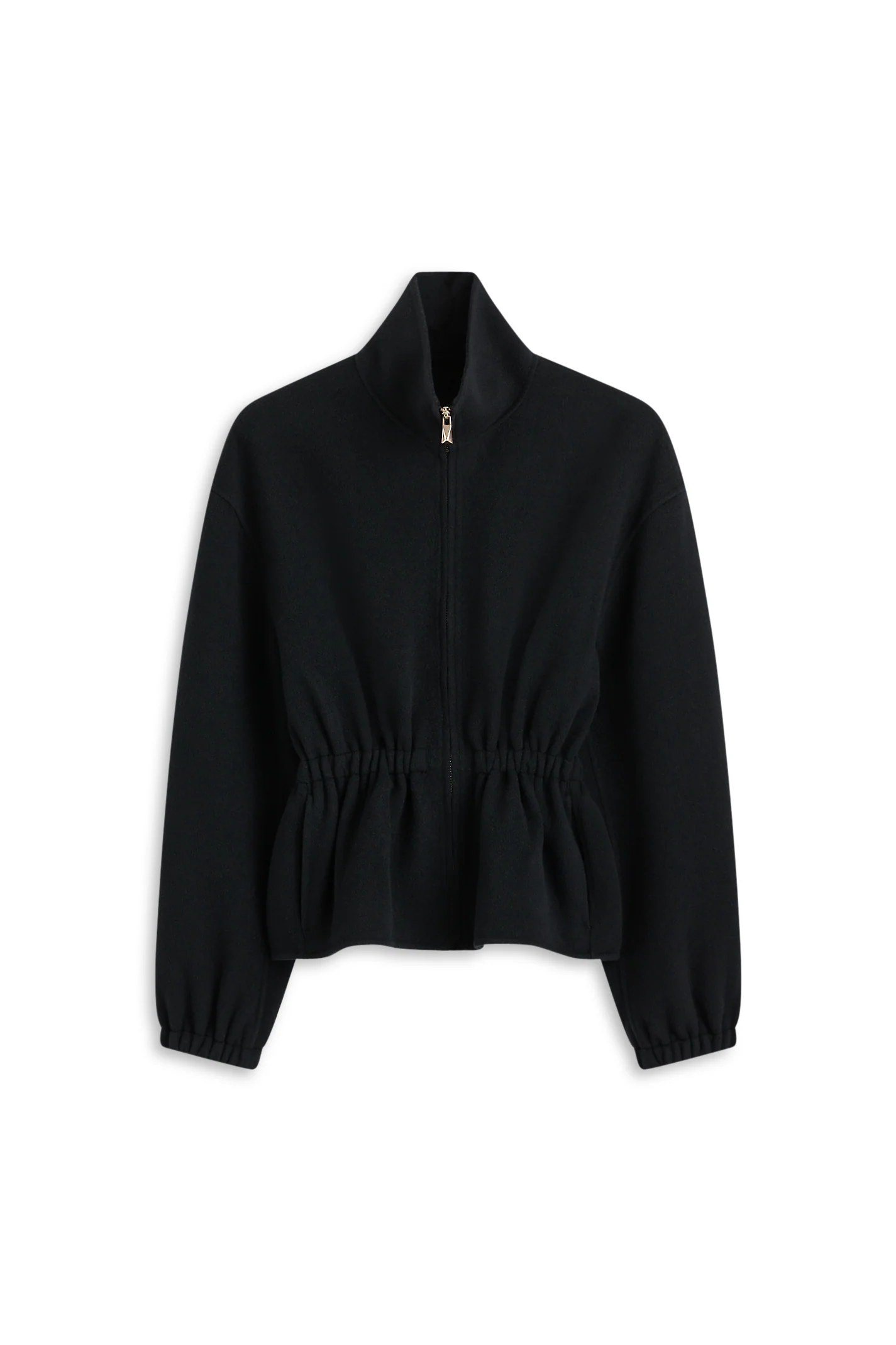 WOOL FUNNEL NECK JACKET