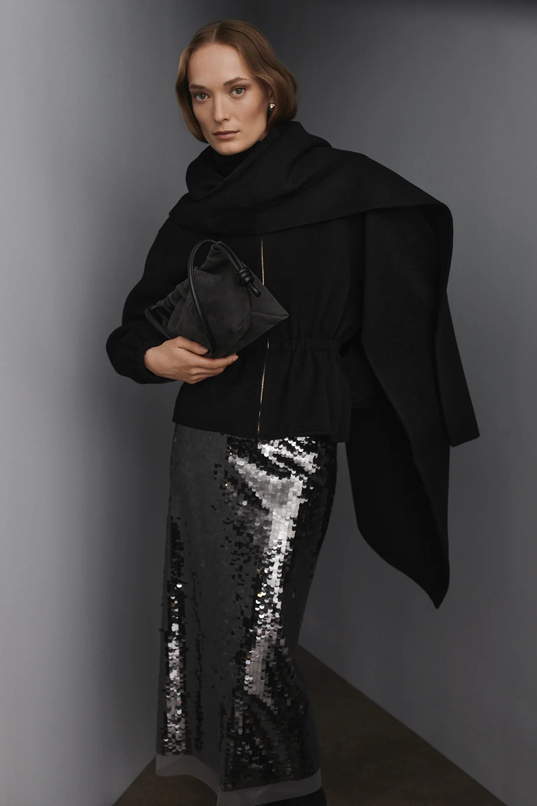 WOOL FUNNEL NECK JACKET - Image 3